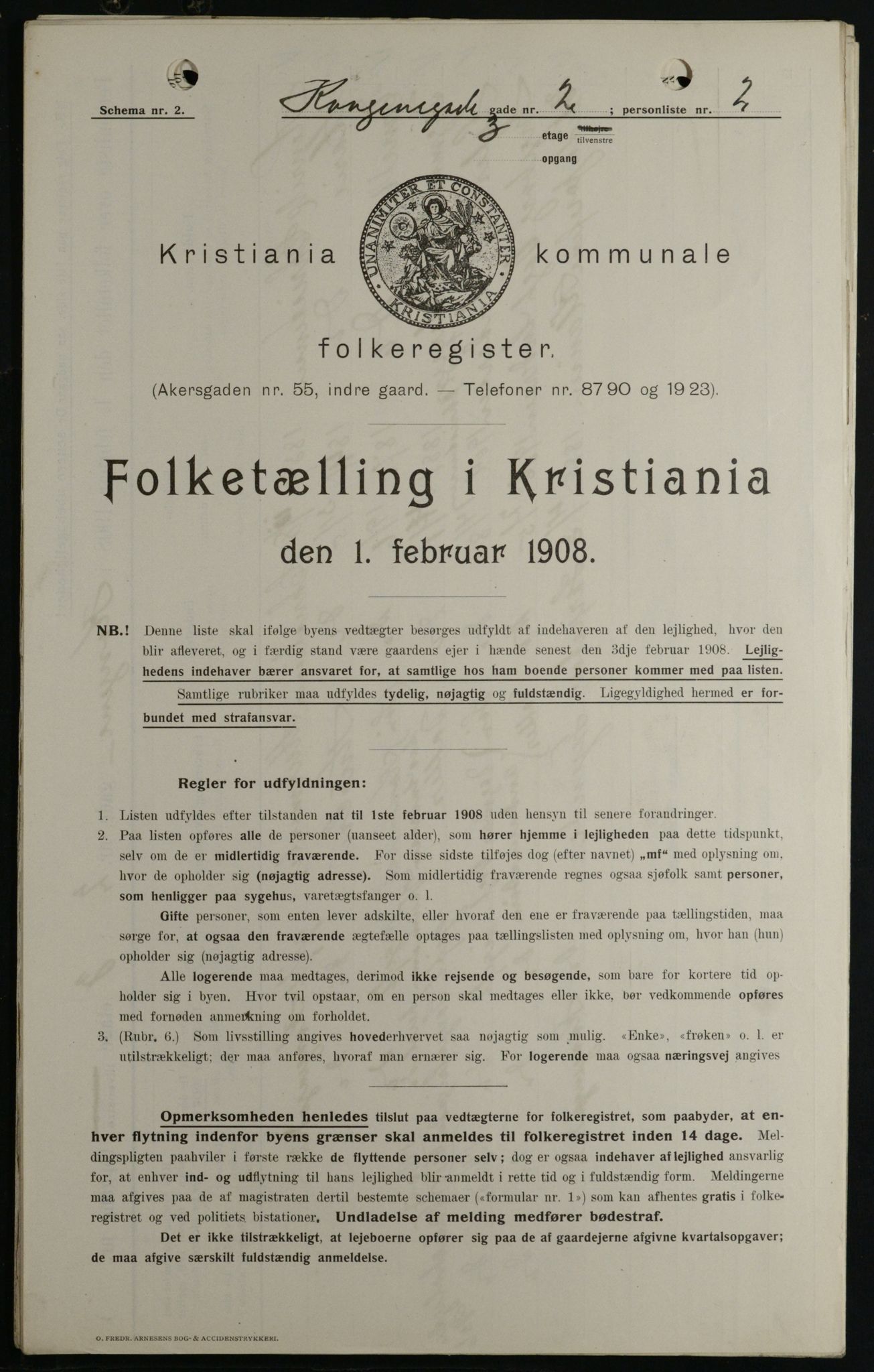 OBA, Municipal Census 1908 for Kristiania, 1908, p. 46902