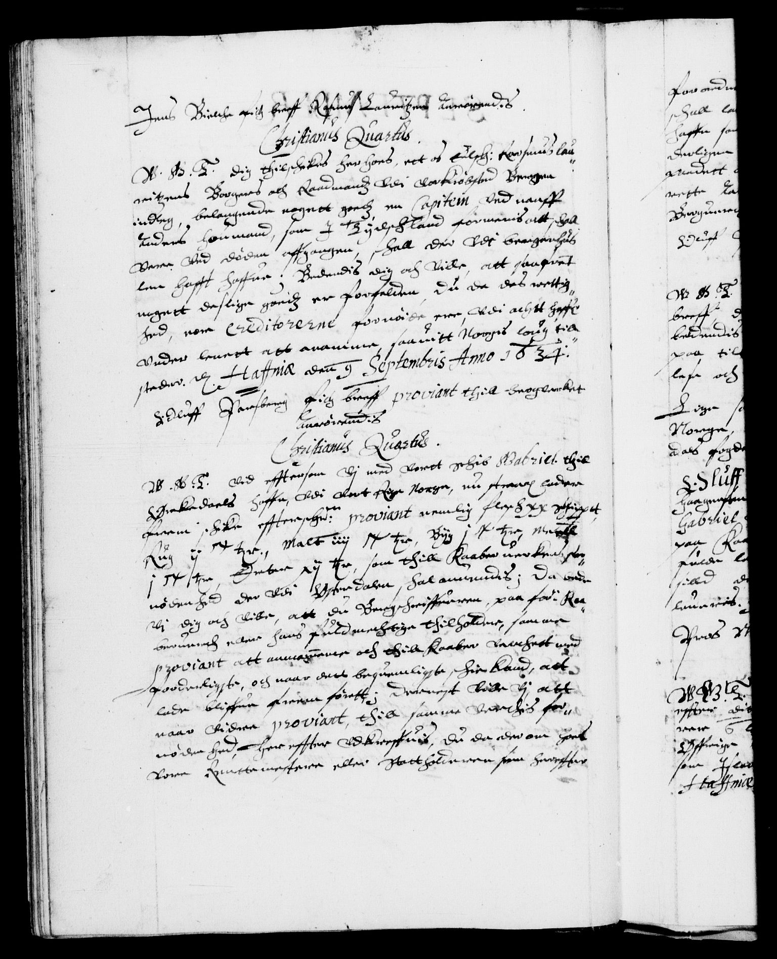 Danske Kanselli 1572-1799, AV/RA-EA-3023/F/Fc/Fca/Fcab/L0006: Norske tegnelser (mikrofilm), 1634-1639, p. 36b