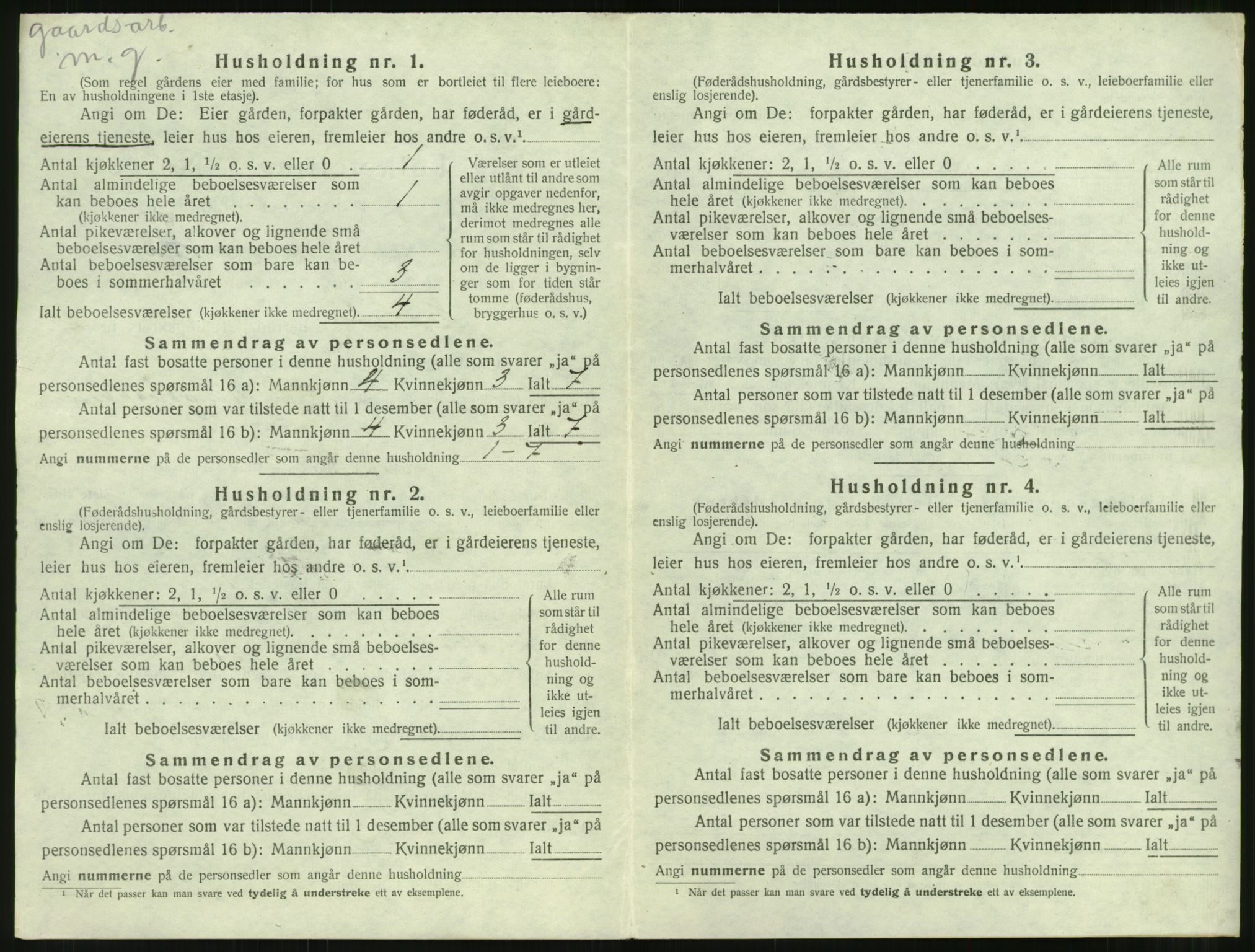 SAT, 1920 census for Bolsøy, 1920, p. 516