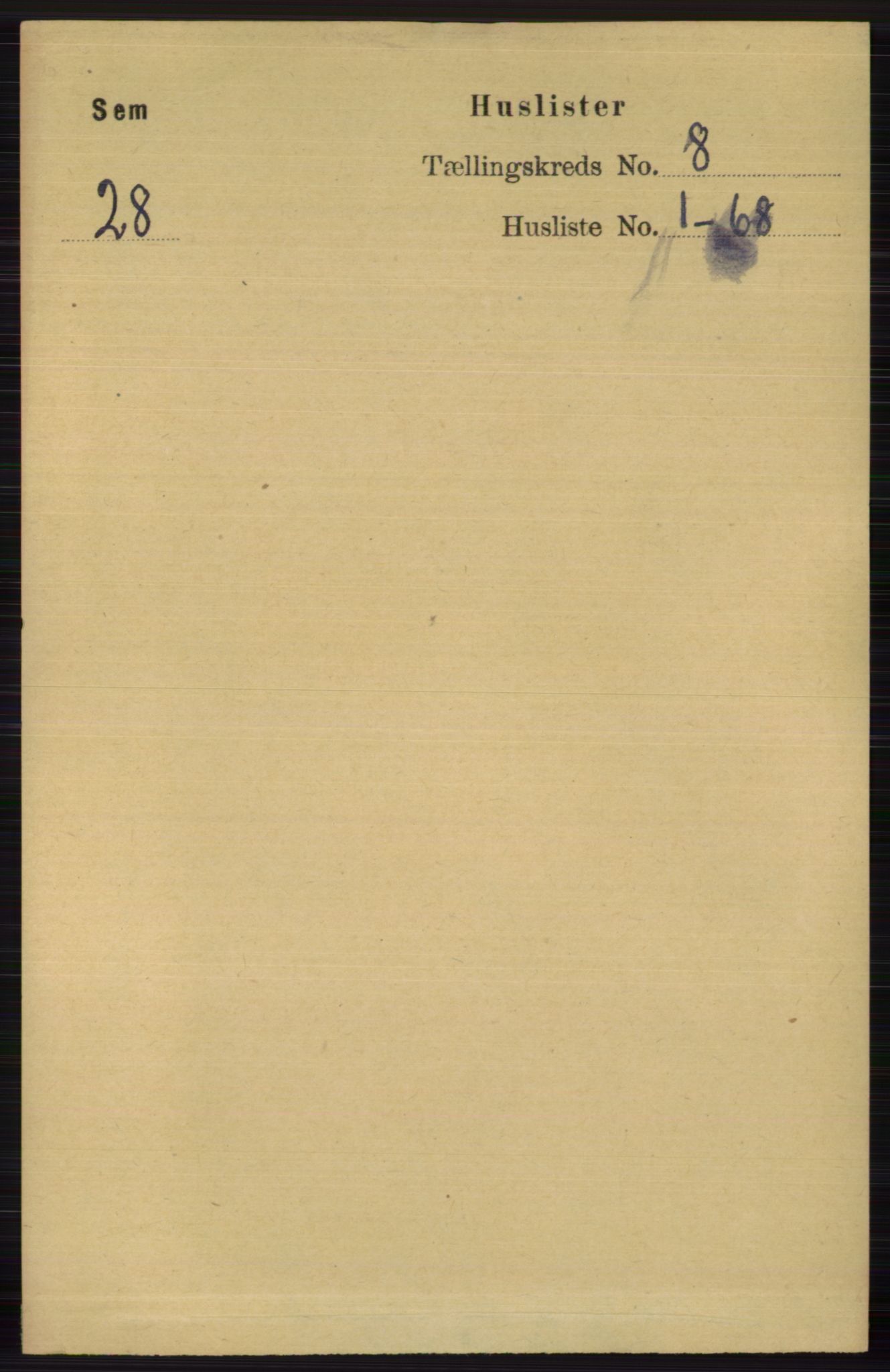 RA, 1891 census for 0721 Sem, 1891, p. 3746