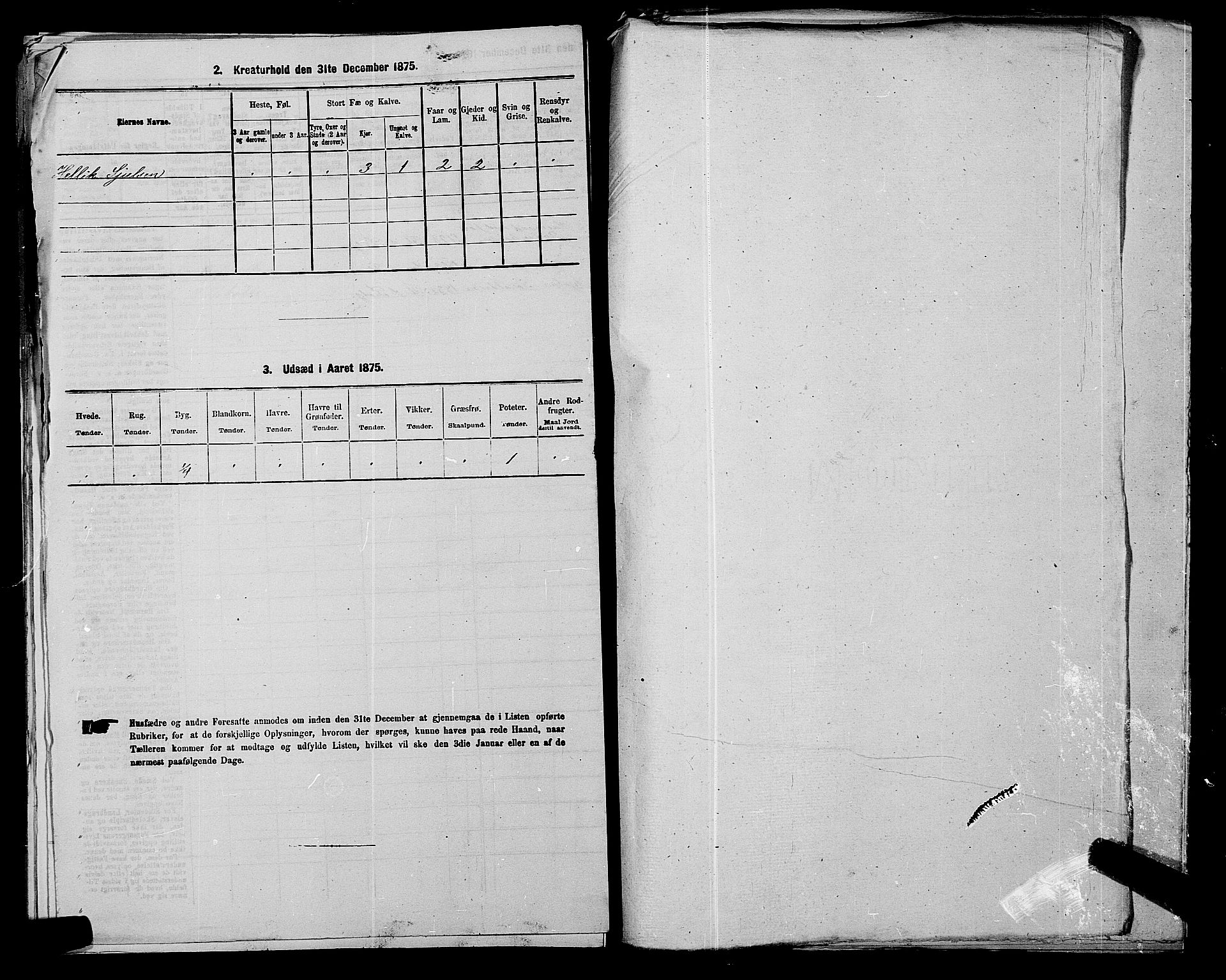 SAKO, 1875 census for 0631P Flesberg, 1875, p. 779