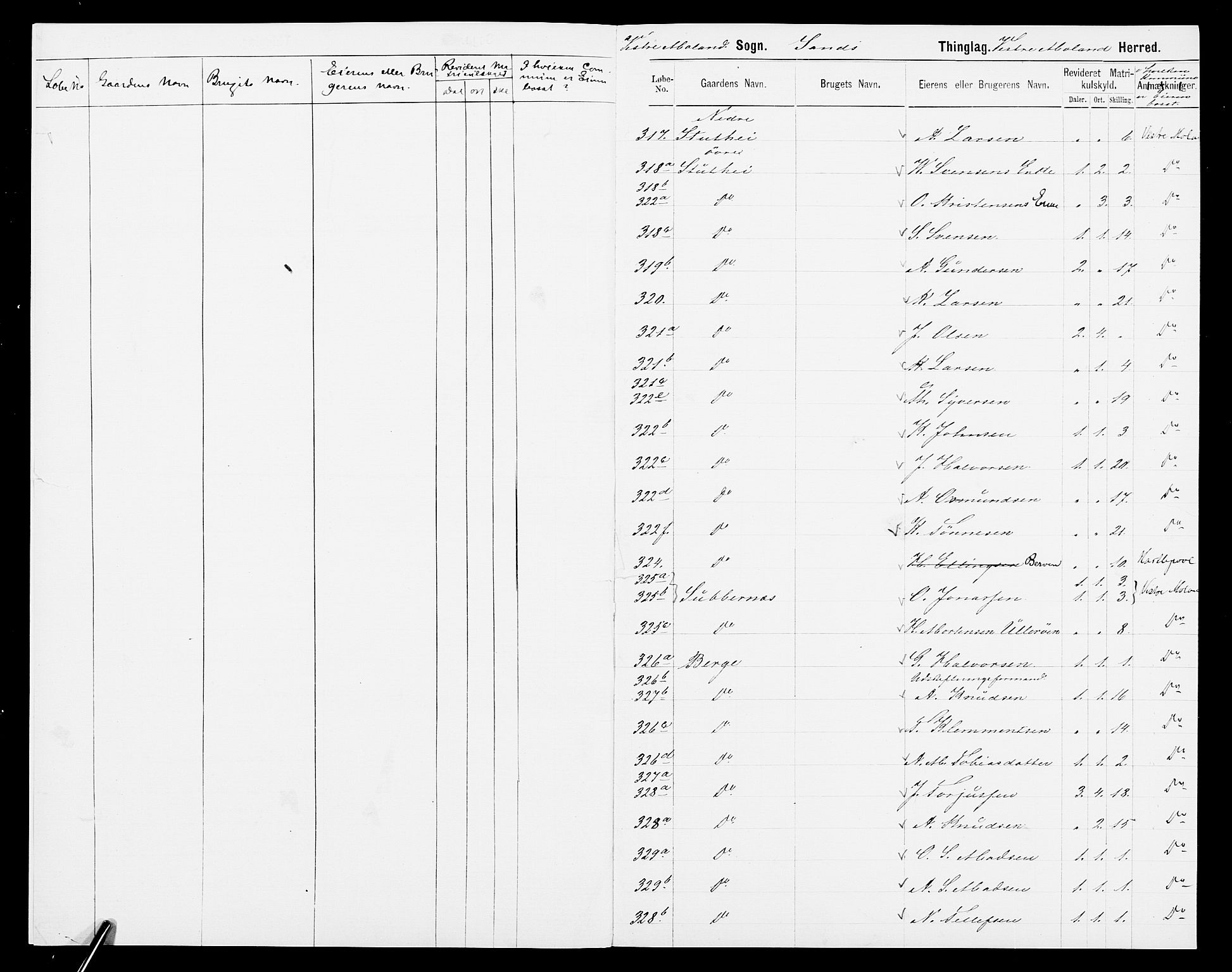 SAK, 1875 census for 0926L Vestre Moland/Vestre Moland, 1875, p. 5