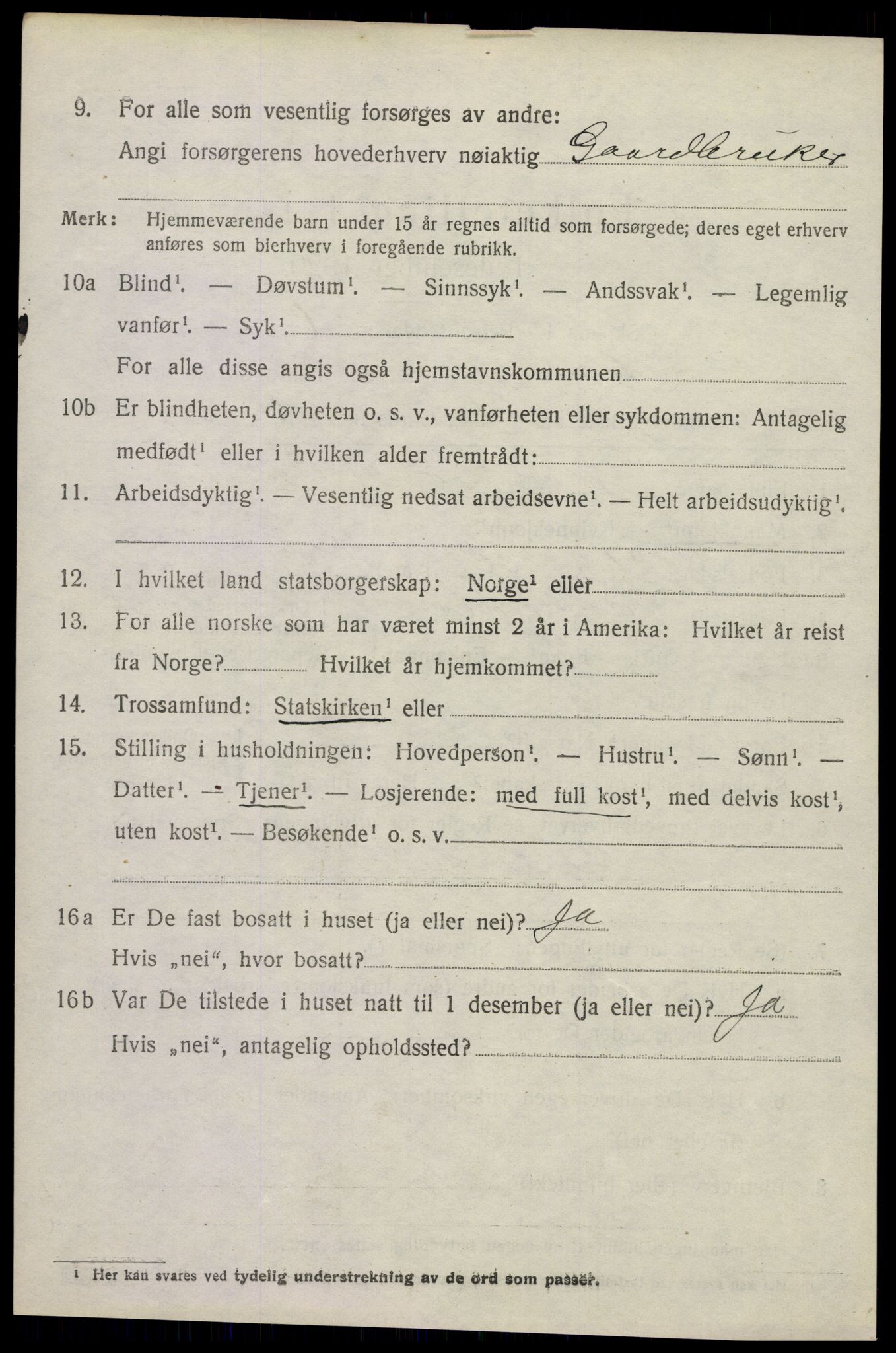 SAKO, 1920 census for Andebu, 1920, p. 5703
