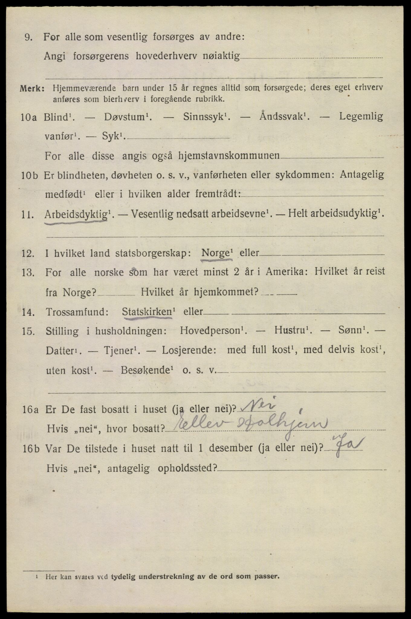 SAKO, 1920 census for Brunlanes, 1920, p. 7174