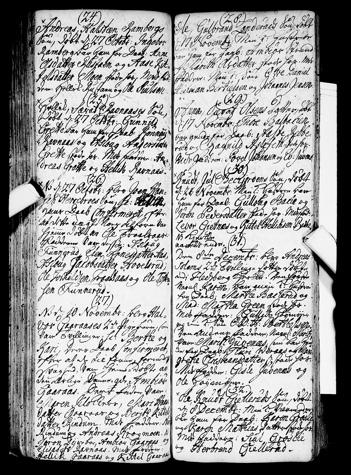 Flesberg kirkebøker, AV/SAKO-A-18/F/Fa/L0002: Parish register (official) no. I 2, 1726-1747