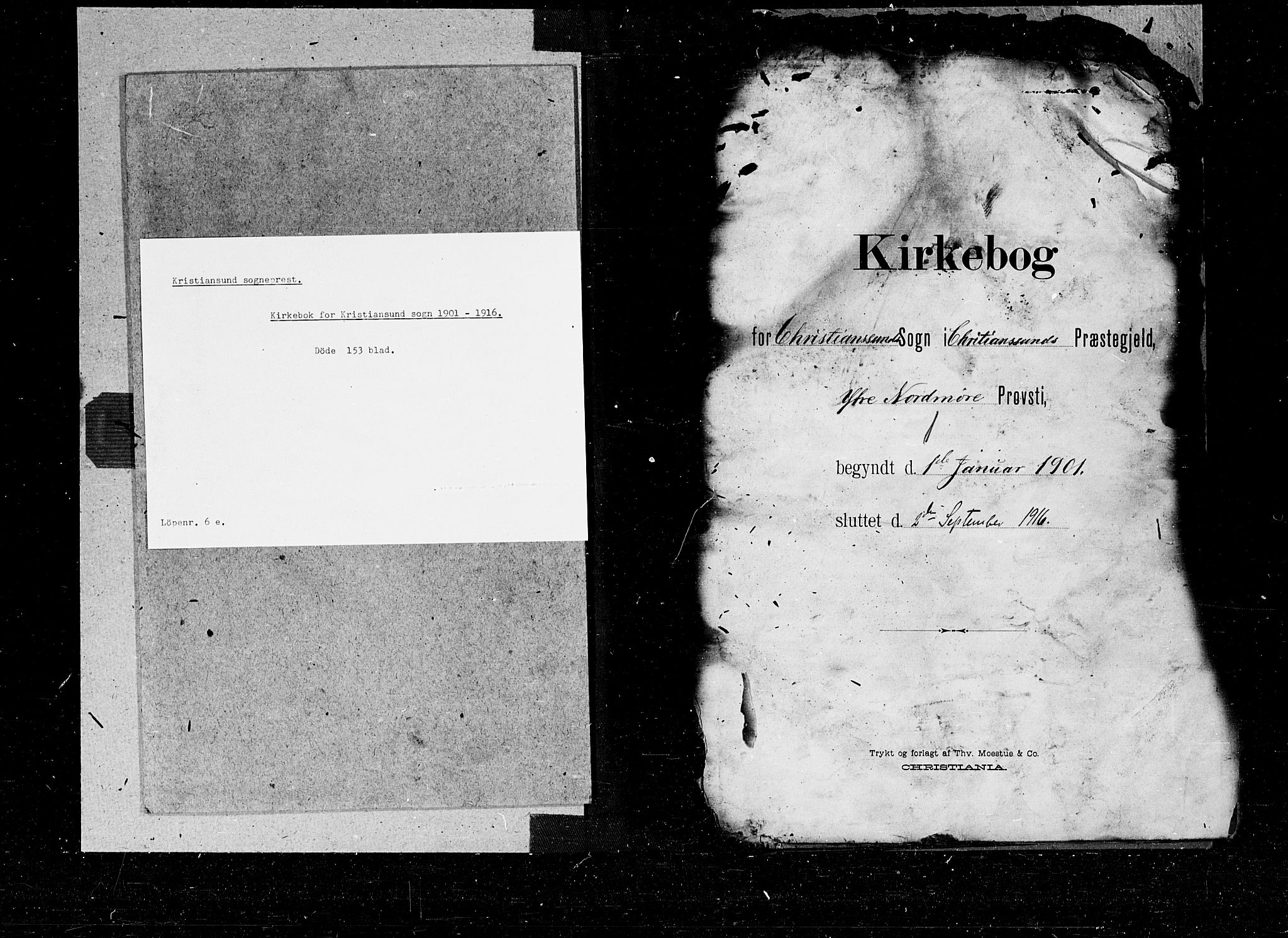 Kristiansund sokneprestkontor, SAT/A-1068/1/I/I1: Parish register (official) no. 6e, 1901-1916, p. 1