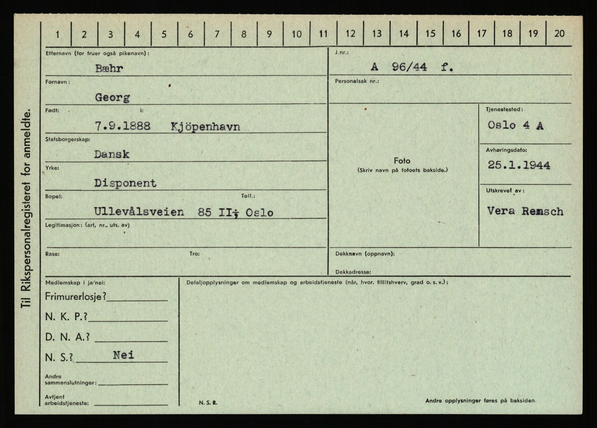 Statspolitiet - Hovedkontoret / Osloavdelingen, AV/RA-S-1329/C/Ca/L0003: Brechan - Eichinger	, 1943-1945, p. 1319