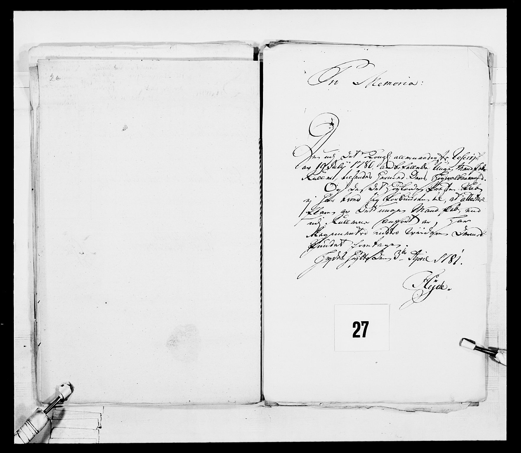 Generalitets- og kommissariatskollegiet, Det kongelige norske kommissariatskollegium, RA/EA-5420/E/Eh/L0052: 1. Smålenske nasjonale infanteriregiment, 1774-1789, p. 194