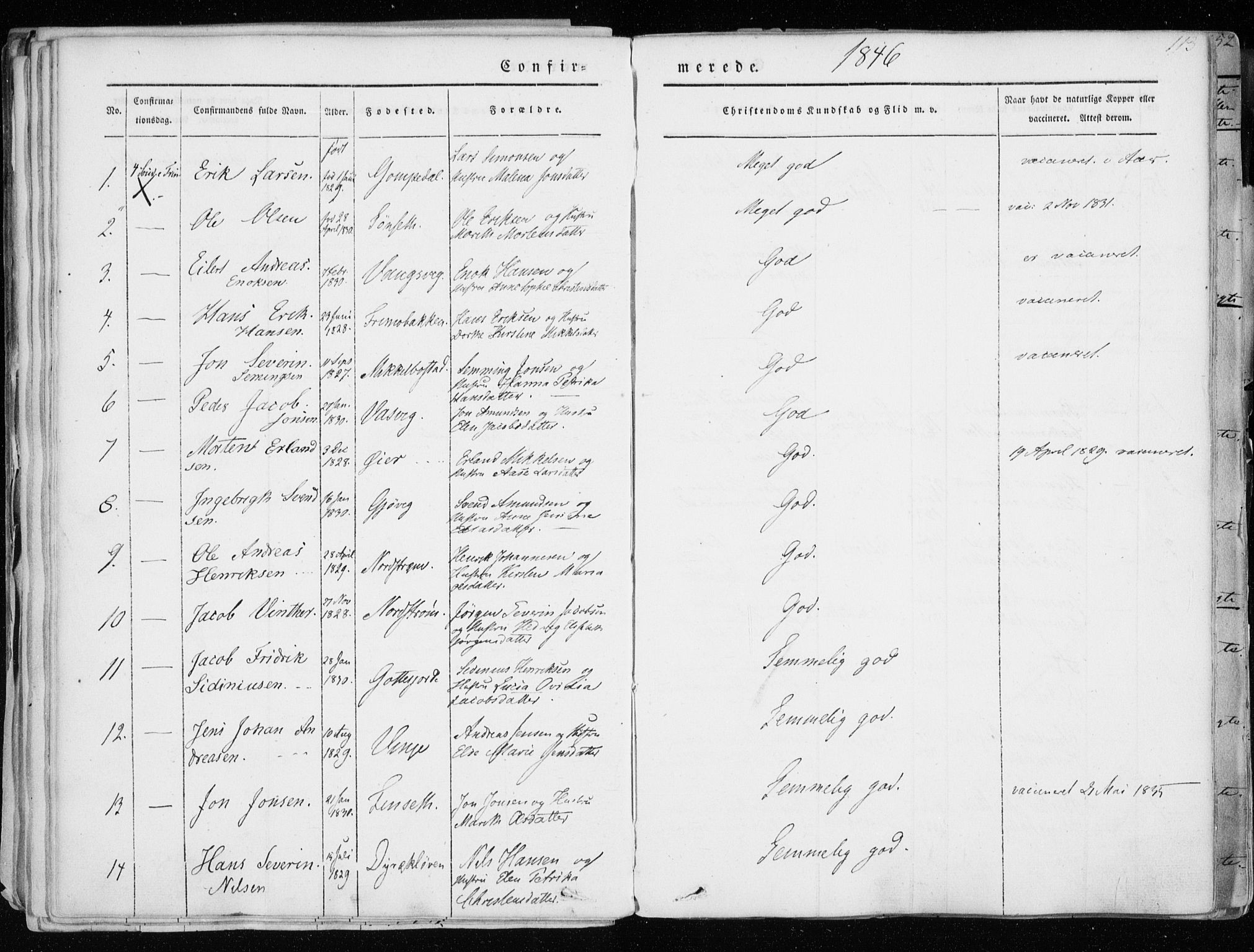 Tranøy sokneprestkontor, SATØ/S-1313/I/Ia/Iaa/L0006kirke: Parish register (official) no. 6, 1844-1855, p. 113