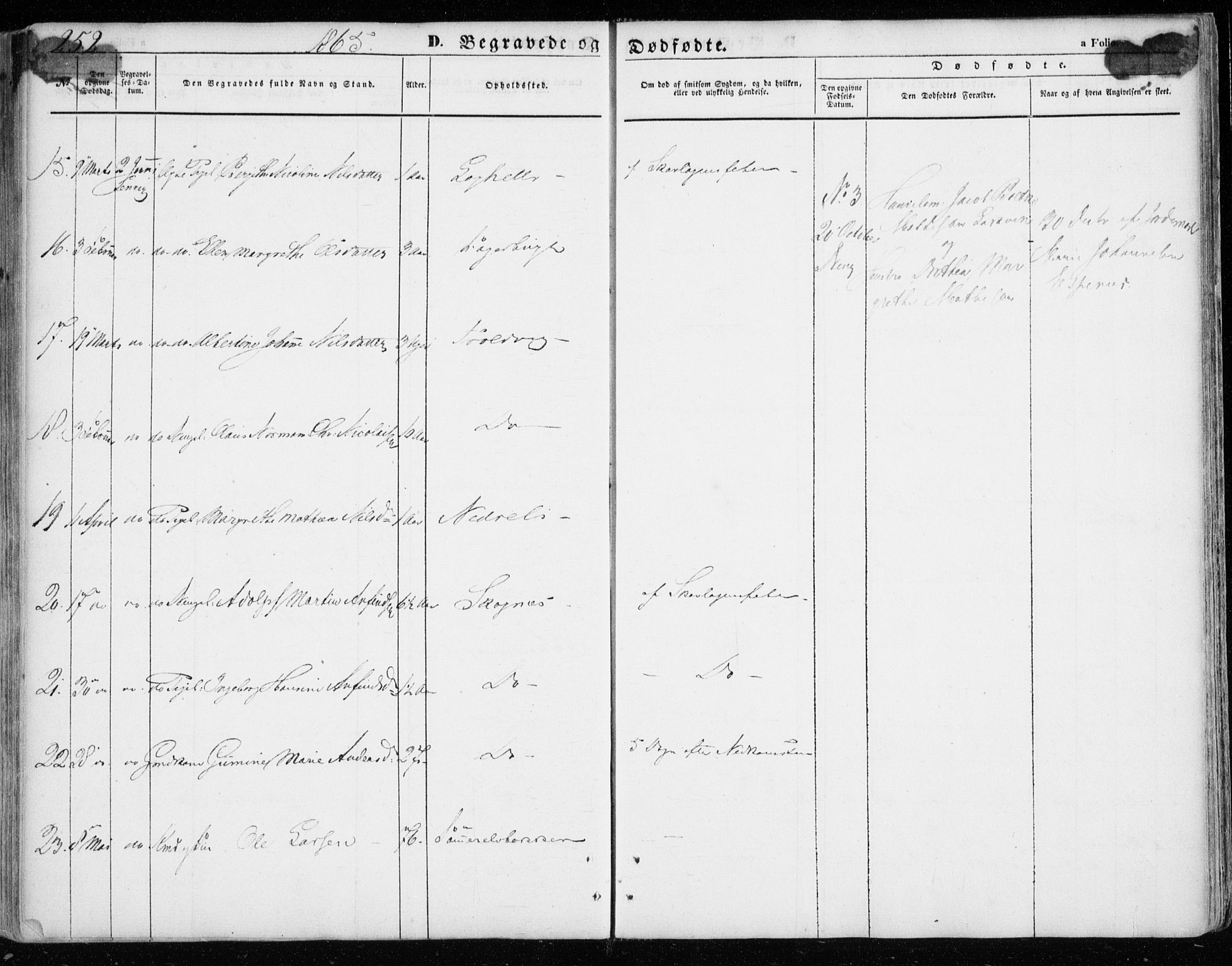 Lenvik sokneprestembete, AV/SATØ-S-1310/H/Ha/Haa/L0007kirke: Parish register (official) no. 7, 1855-1865, p. 252