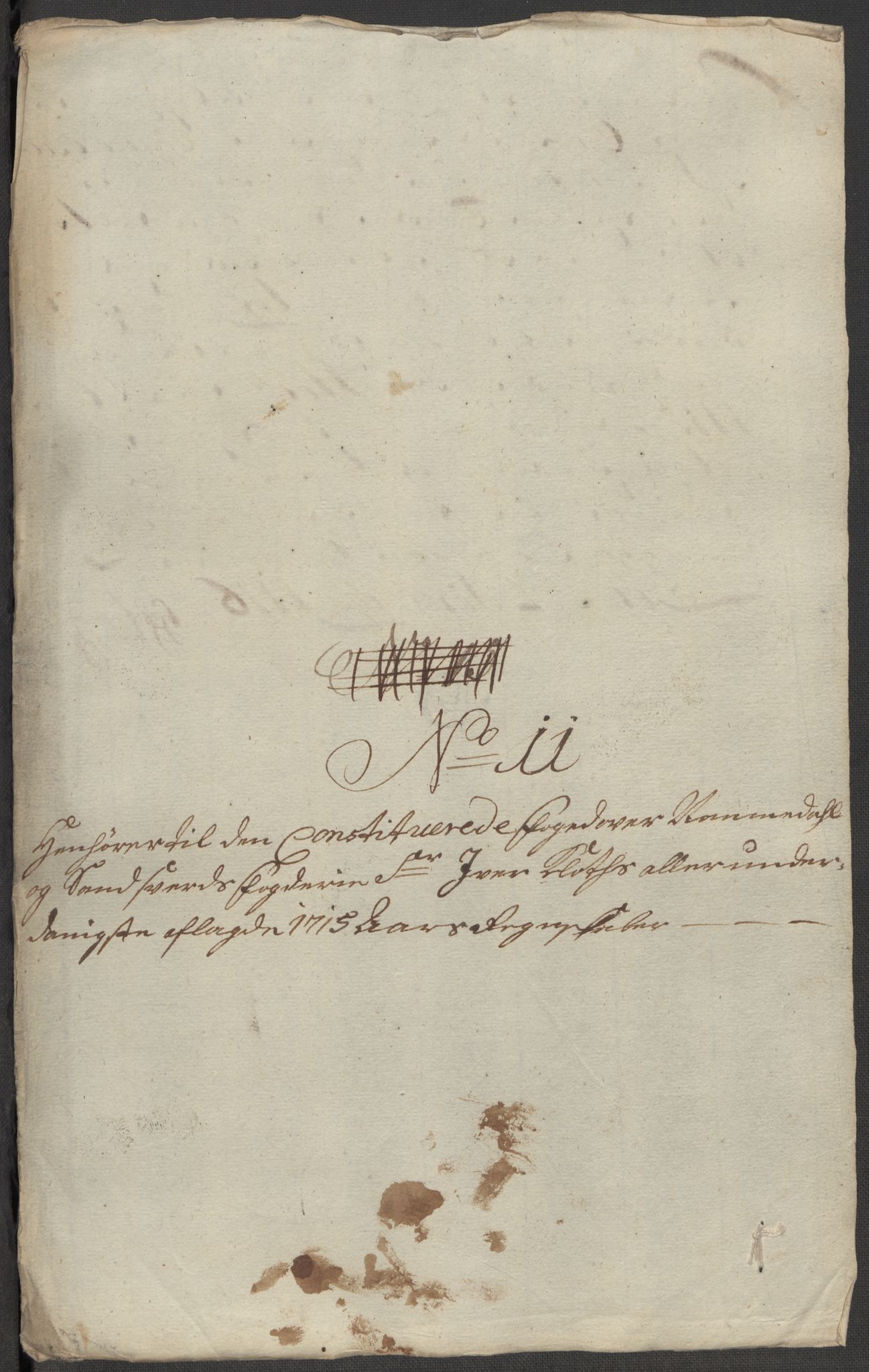 Rentekammeret inntil 1814, Reviderte regnskaper, Fogderegnskap, RA/EA-4092/R24/L1591: Fogderegnskap Numedal og Sandsvær, 1715, p. 296