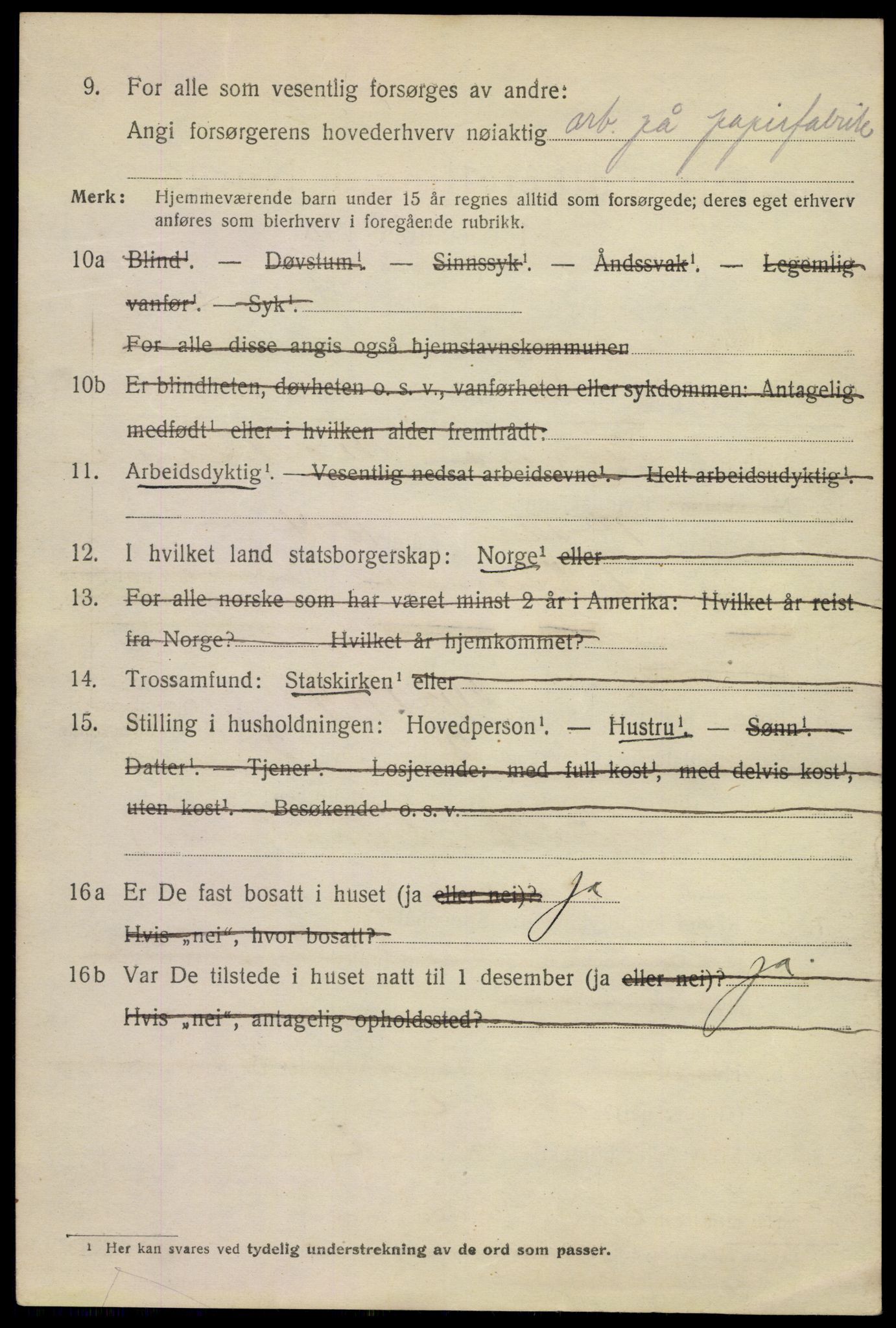 SAKO, 1920 census for Svelvik, 1920, p. 1186