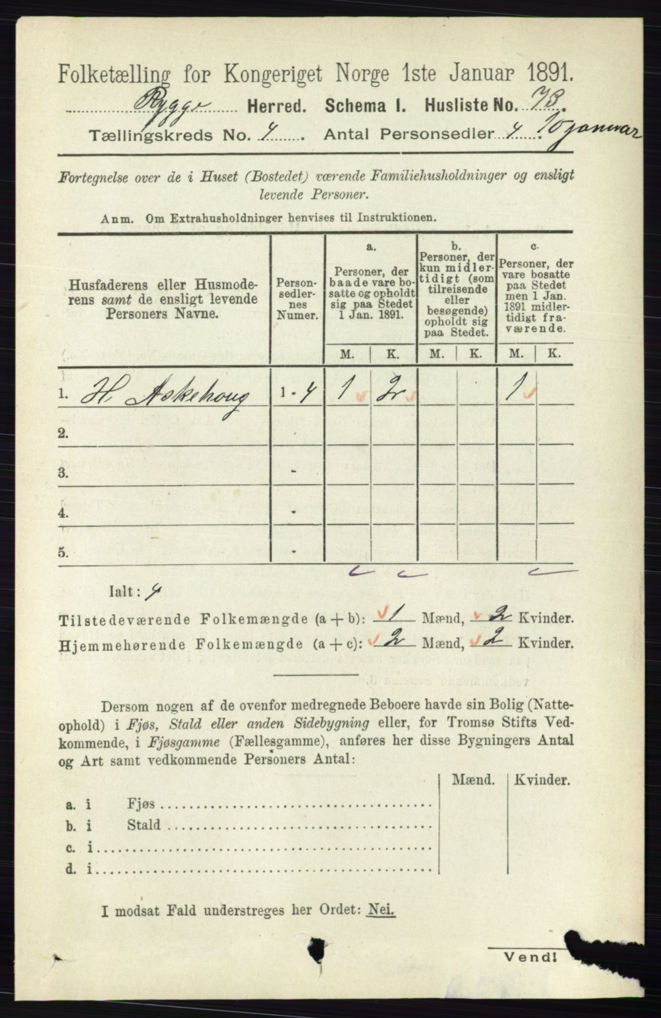 RA, 1891 census for 0136 Rygge, 1891, p. 2228