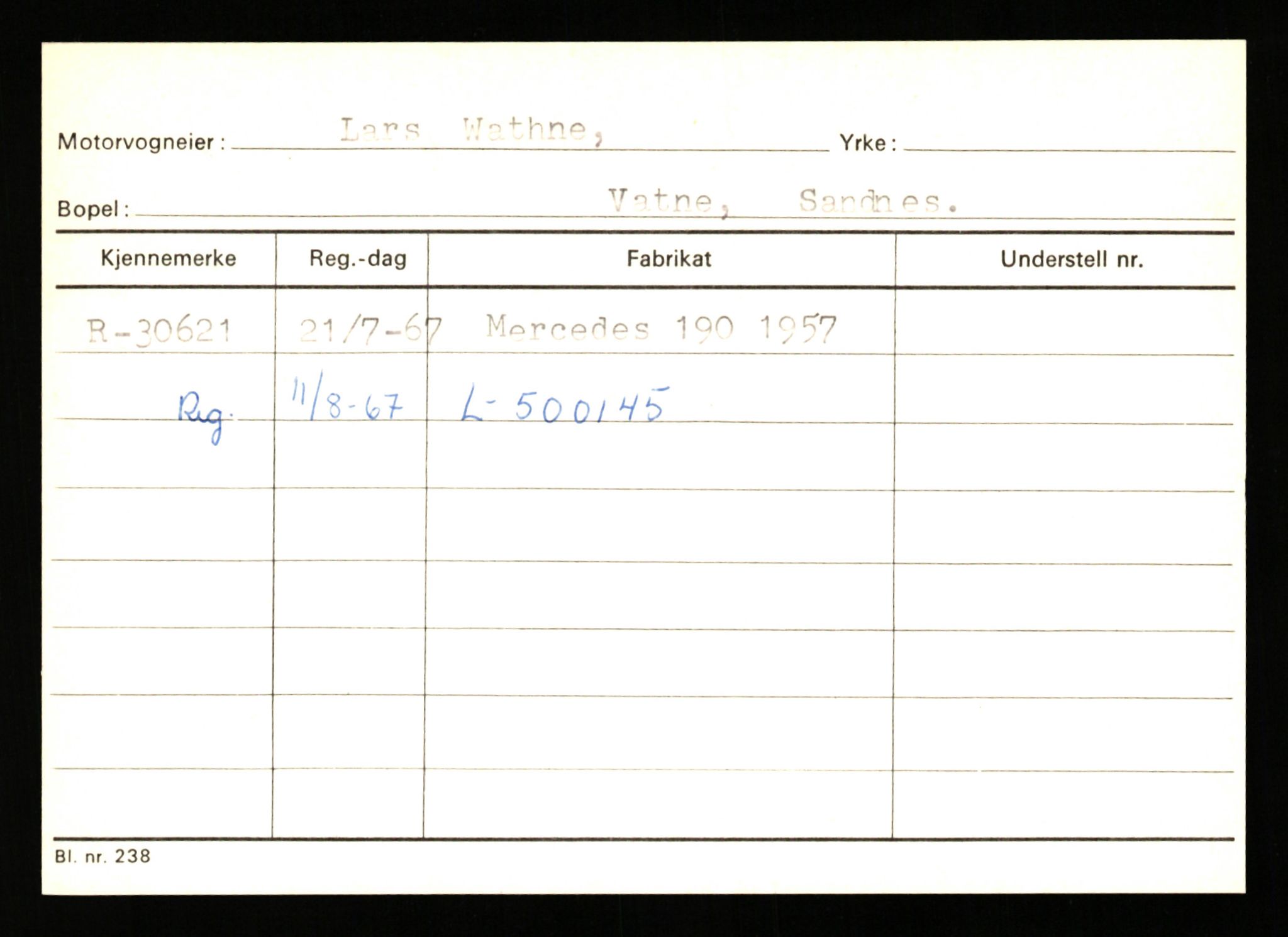 Stavanger trafikkstasjon, AV/SAST-A-101942/0/G/L0005: Registreringsnummer: 23000 - 34245, 1930-1971, p. 2363