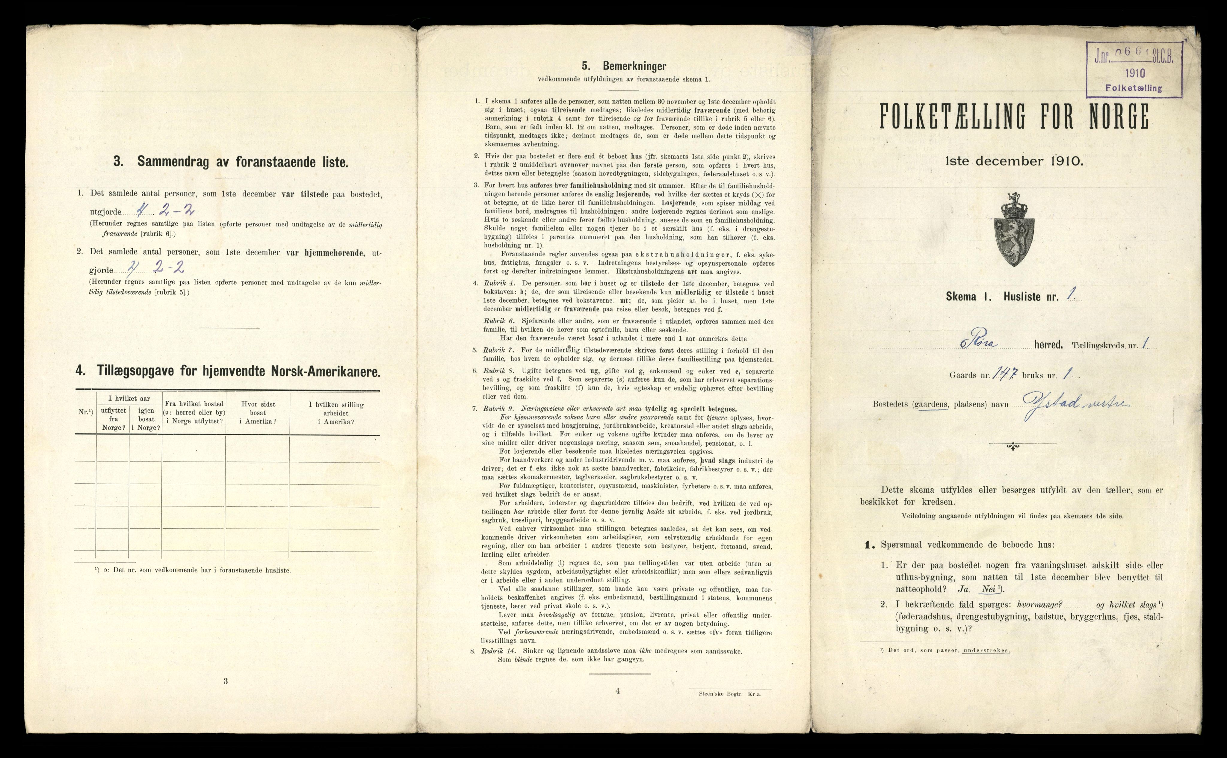 RA, 1910 census for Røra, 1910, p. 13