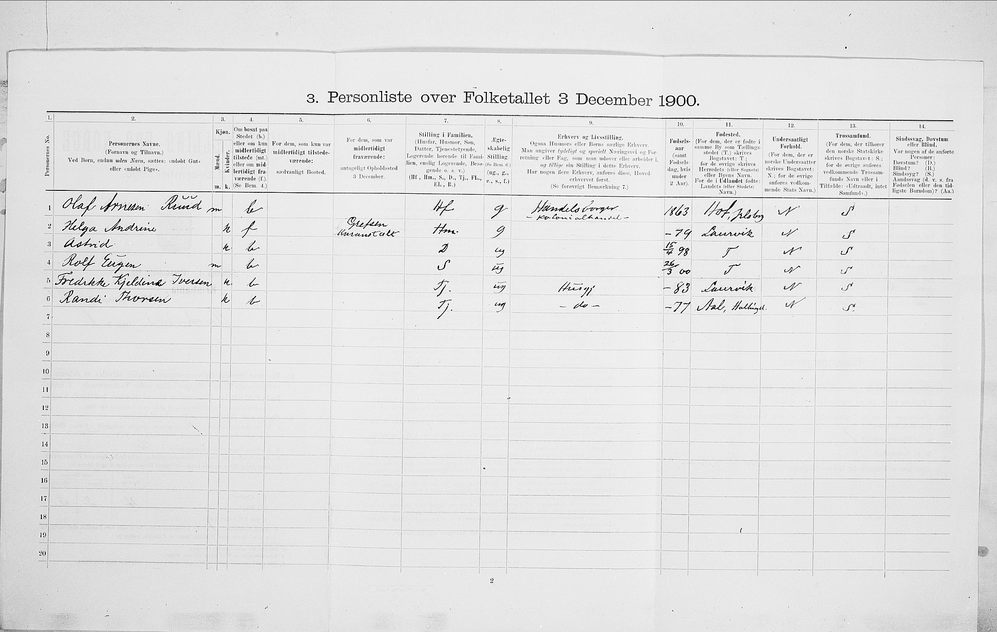 SAO, 1900 census for Kristiania, 1900, p. 74453