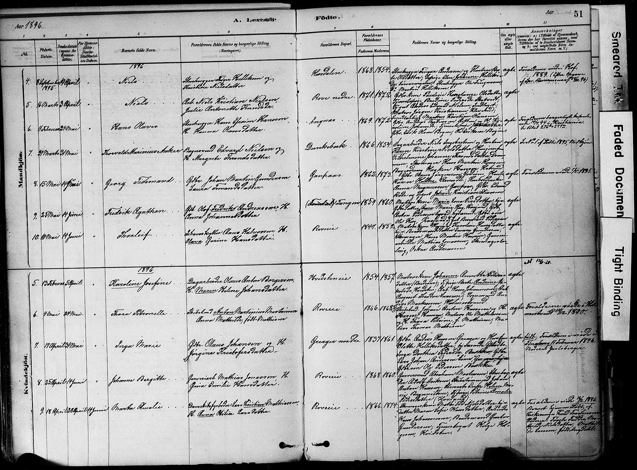 Botne kirkebøker, AV/SAKO-A-340/F/Fa/L0007: Parish register (official) no. I 7, 1878-1910, p. 51