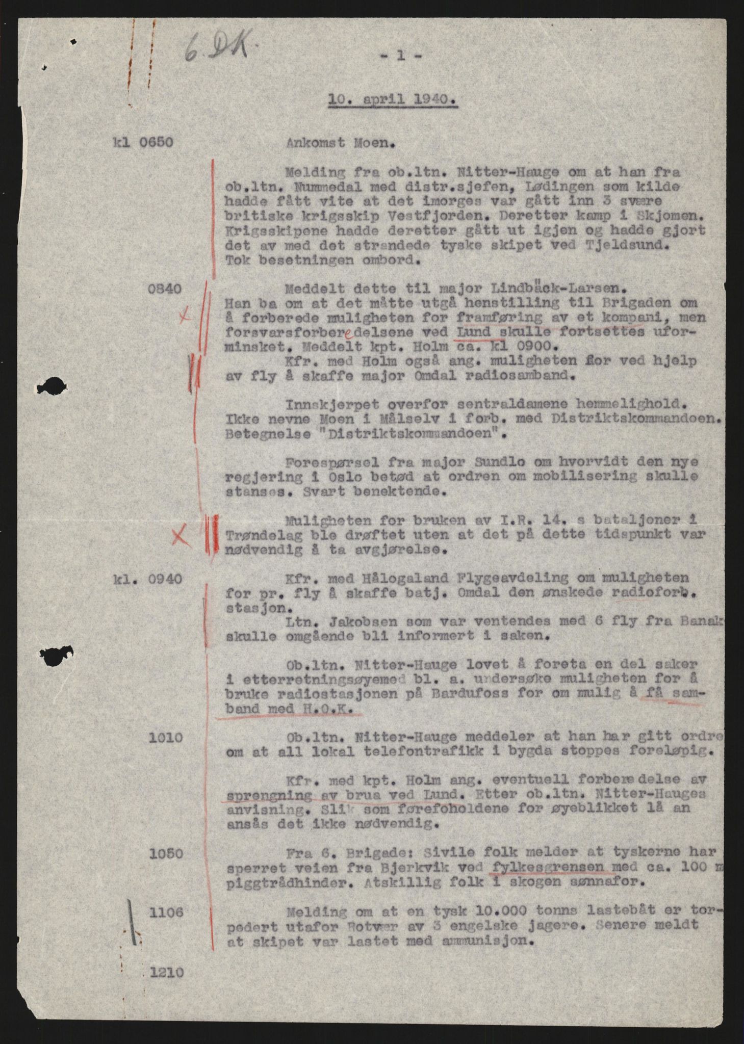 Forsvaret, Forsvarets krigshistoriske avdeling, RA/RAFA-2017/Y/Yb/L0133: II-C-11-600  -  6. Divisjon: Divisjonskommandoen, 1940, p. 621