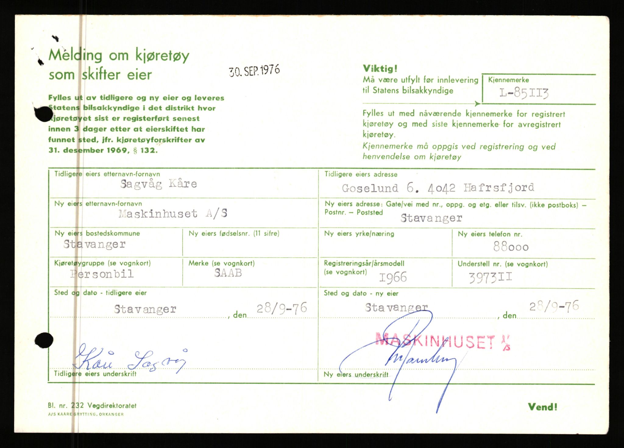 Stavanger trafikkstasjon, AV/SAST-A-101942/0/F/L0073: L-84100 - L-86499, 1930-1971, p. 1017