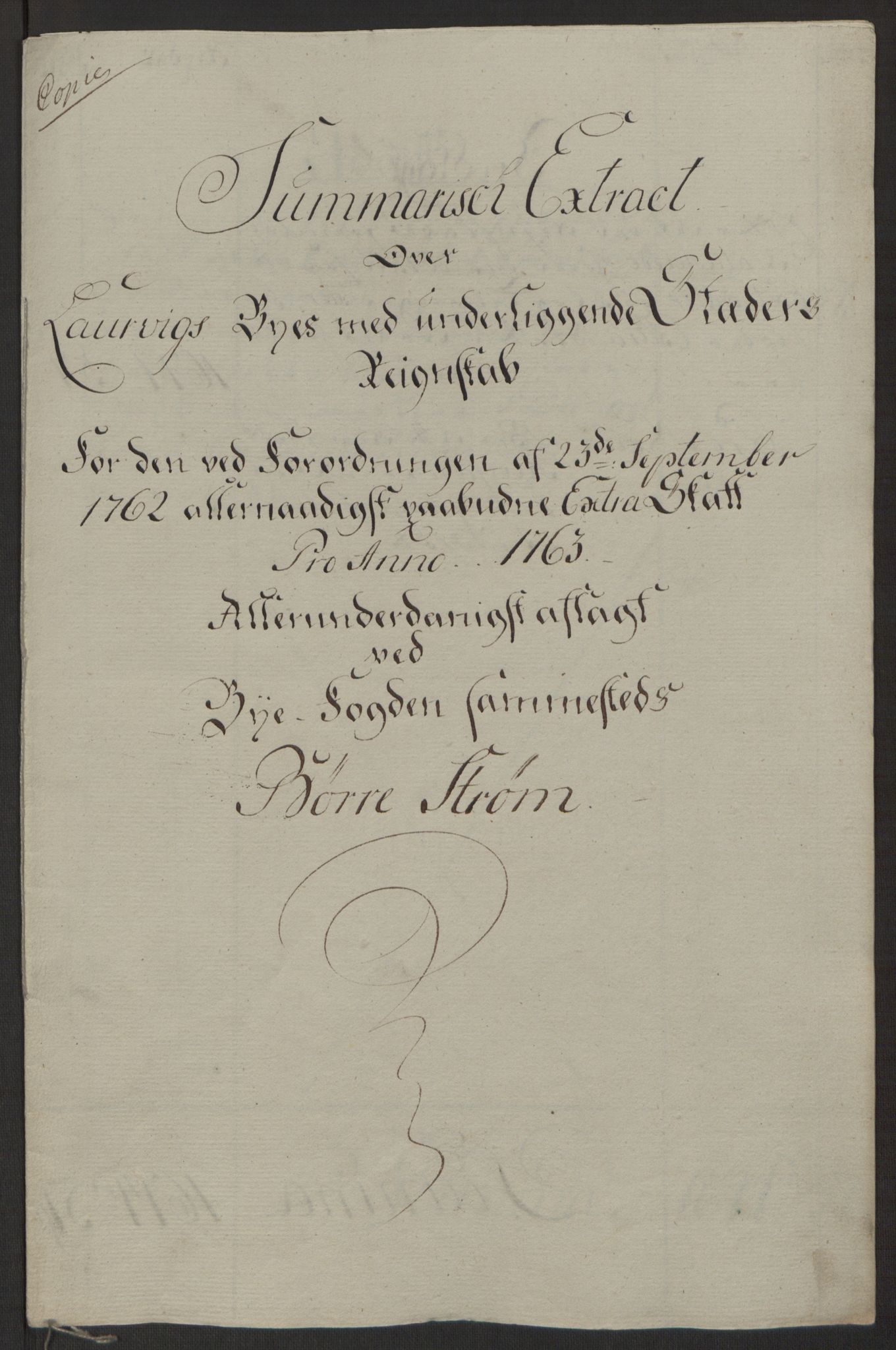 Rentekammeret inntil 1814, Reviderte regnskaper, Byregnskaper, AV/RA-EA-4066/R/Ri/L0183/0001: [I4] Kontribusjonsregnskap / Ekstraskatt, 1762-1768, p. 90