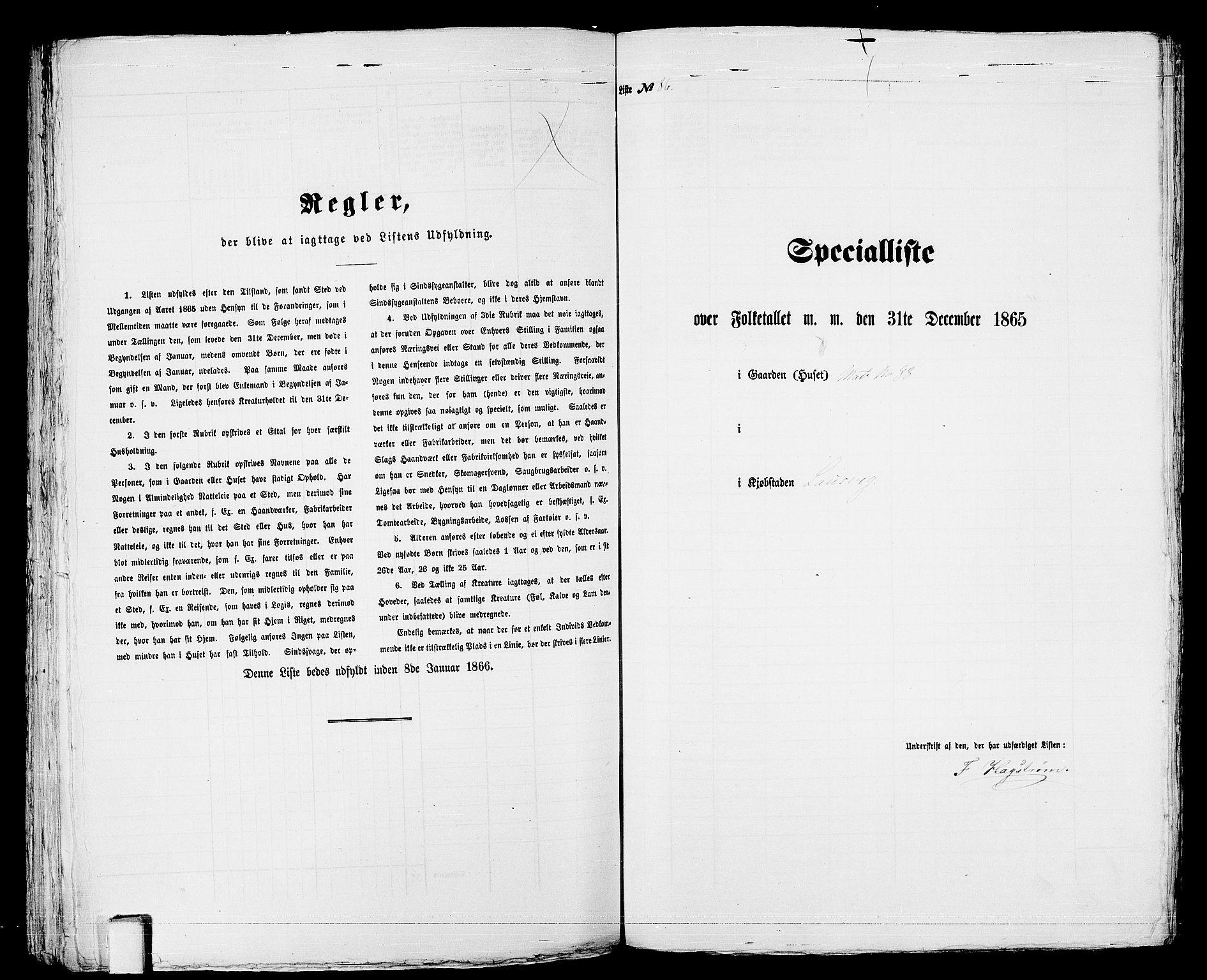 RA, 1865 census for Larvik, 1865, p. 185