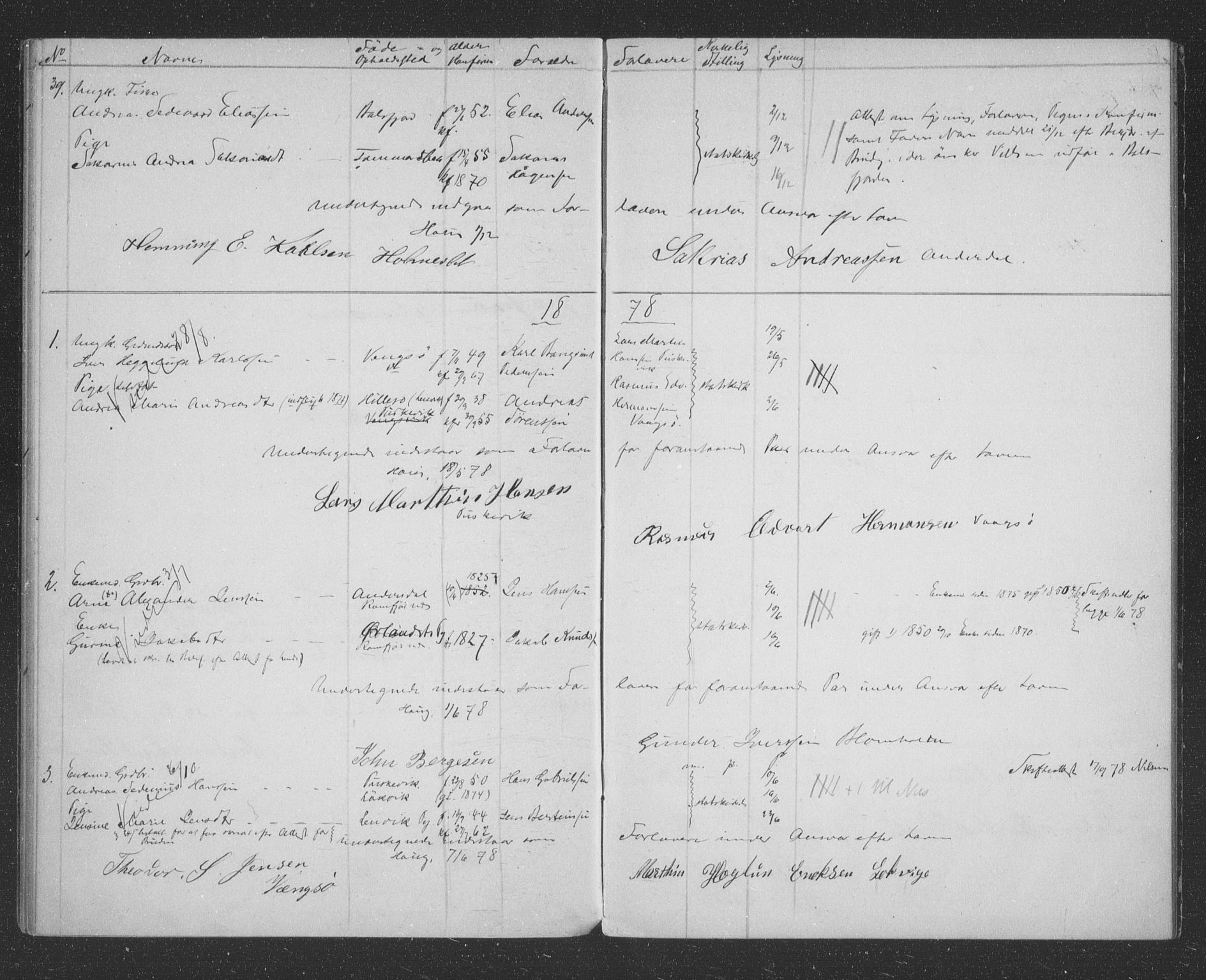 Tromsøysund sokneprestkontor, SATØ/S-1304/H/Hc/L0055: Banns register no. 55, 1875-1880