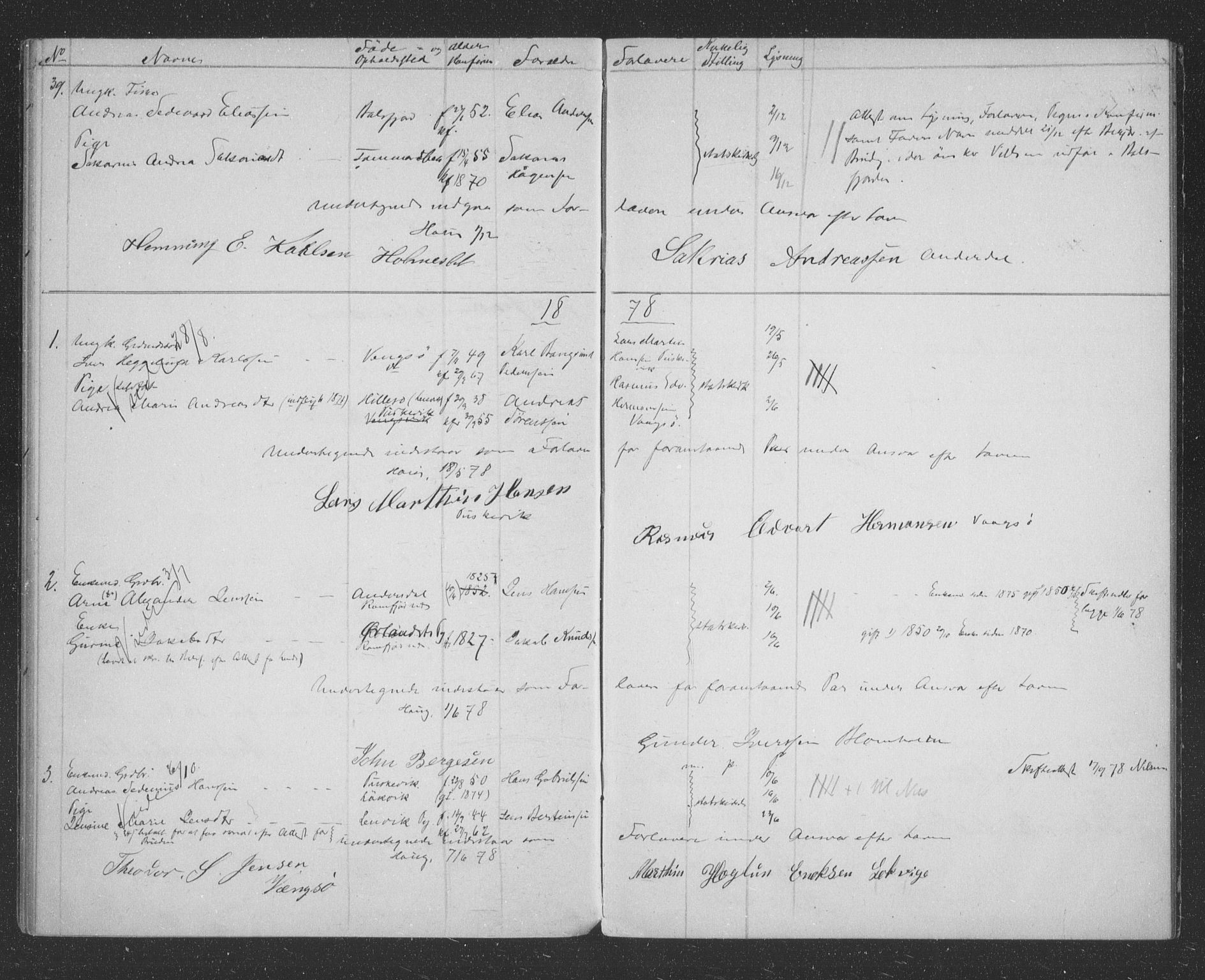 Tromsøysund sokneprestkontor, AV/SATØ-S-1304/H/Hc/L0055: Banns register no. 55, 1875-1880