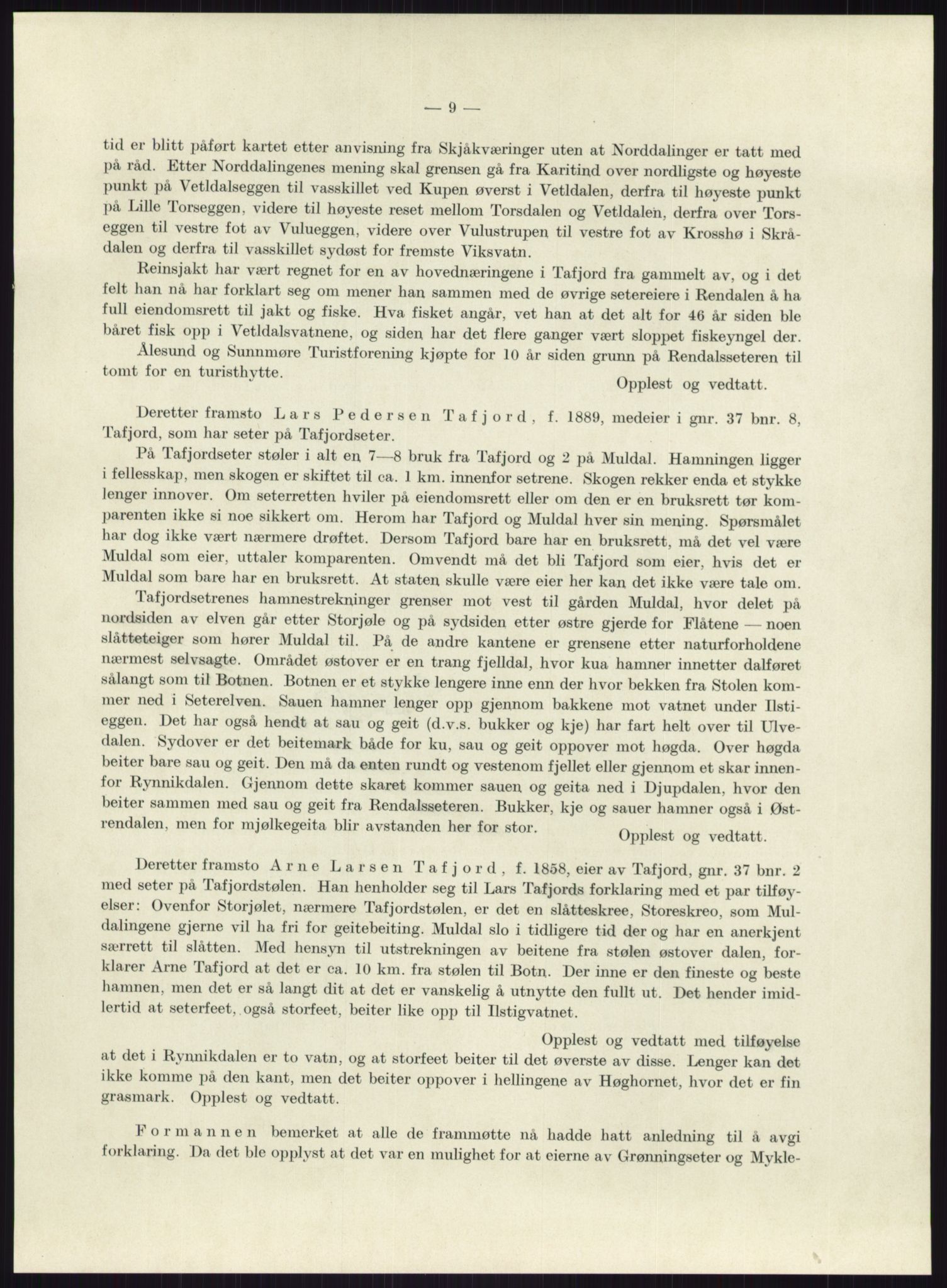 Høyfjellskommisjonen, AV/RA-S-1546/X/Xa/L0001: Nr. 1-33, 1909-1953, p. 6787