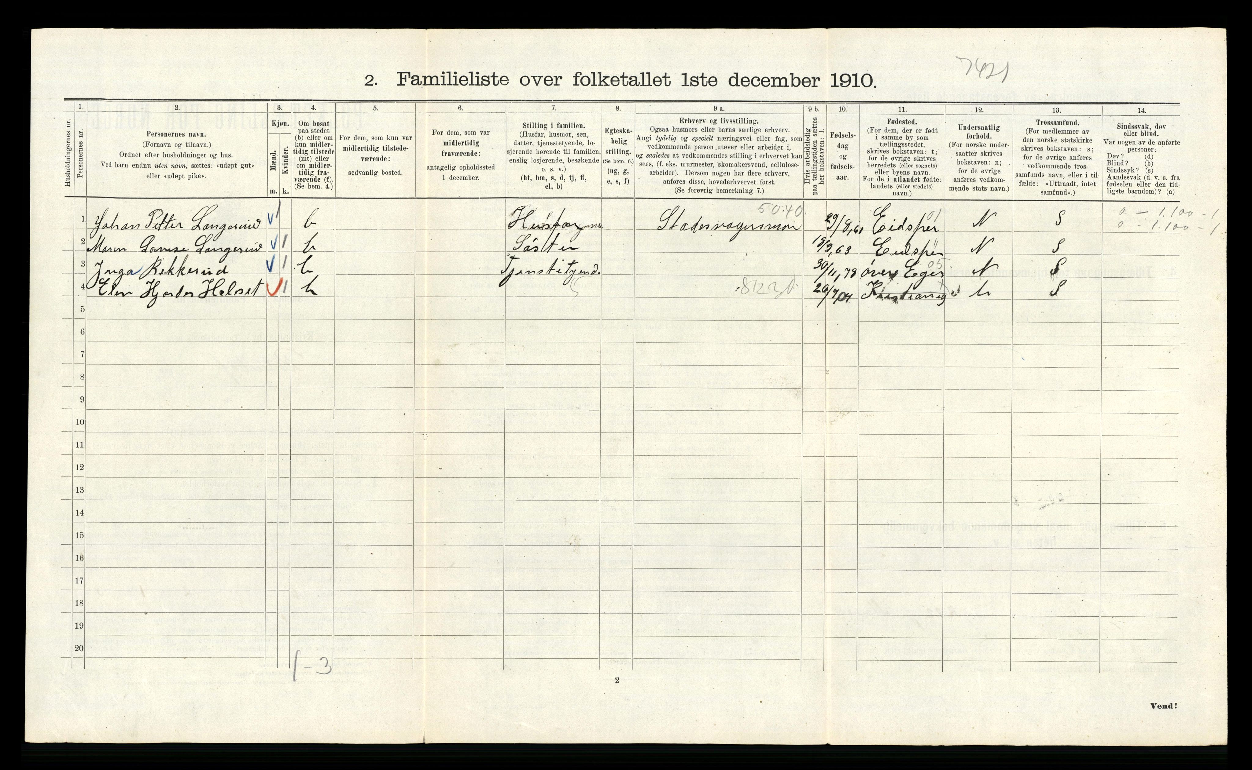 RA, 1910 census for Kristiania, 1910, p. 81218