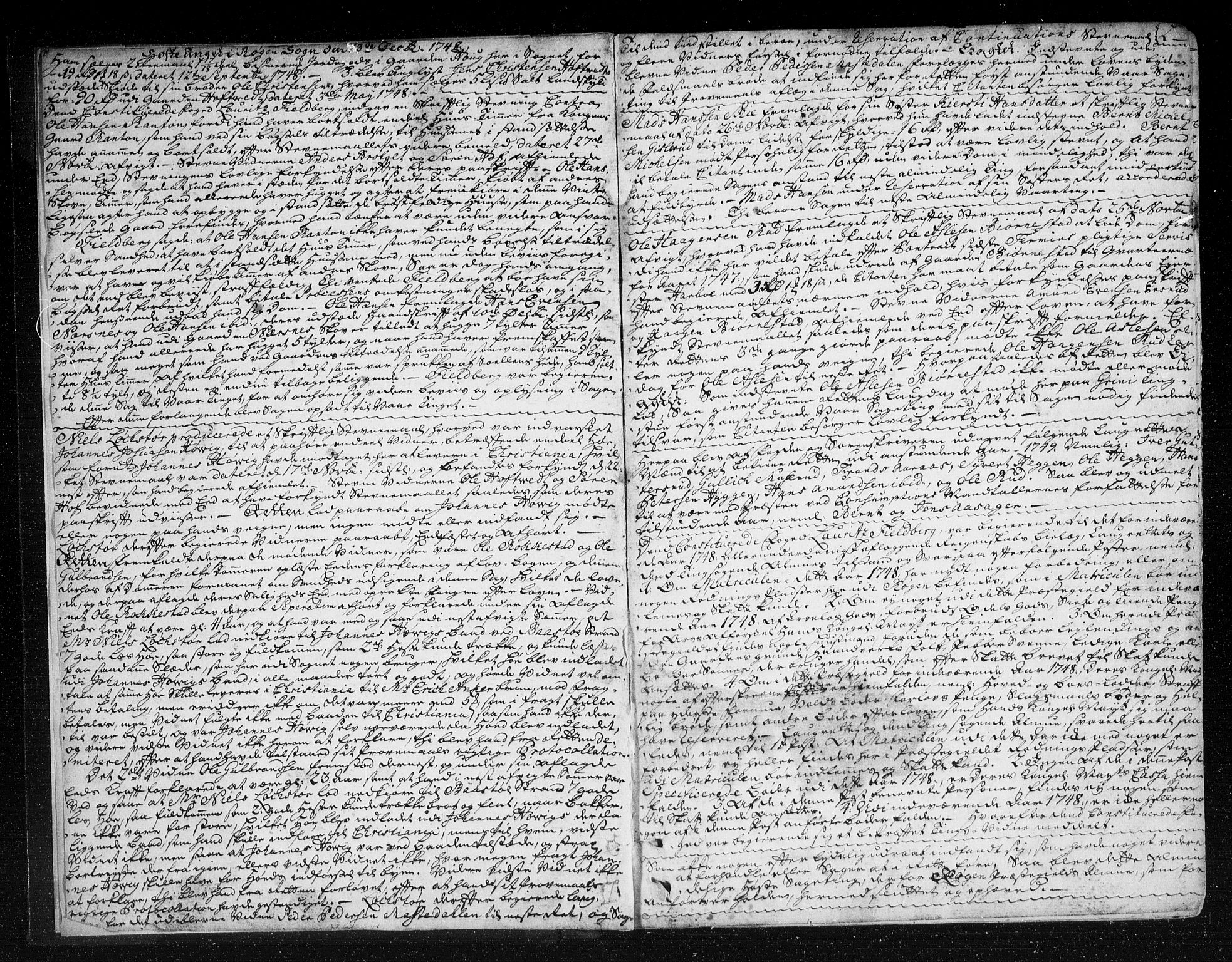 Lier, Røyken og Hurum sorenskriveri, SAKO/A-89/F/Fa/L0052: Tingbok, 1748-1755, p. 2