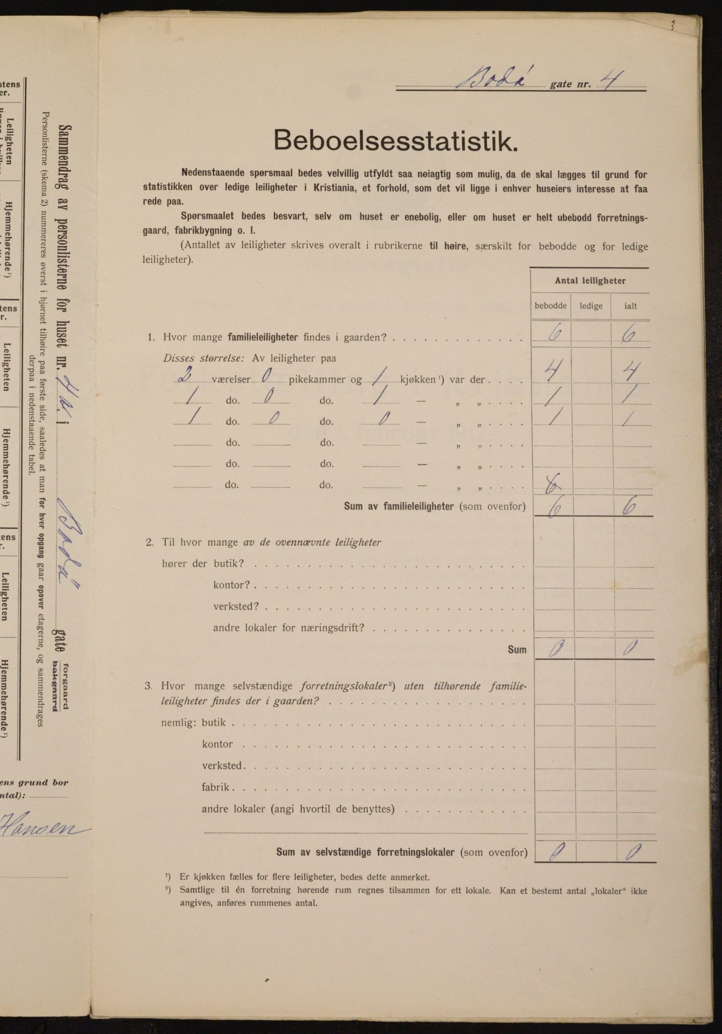 OBA, Municipal Census 1912 for Kristiania, 1912, p. 6575