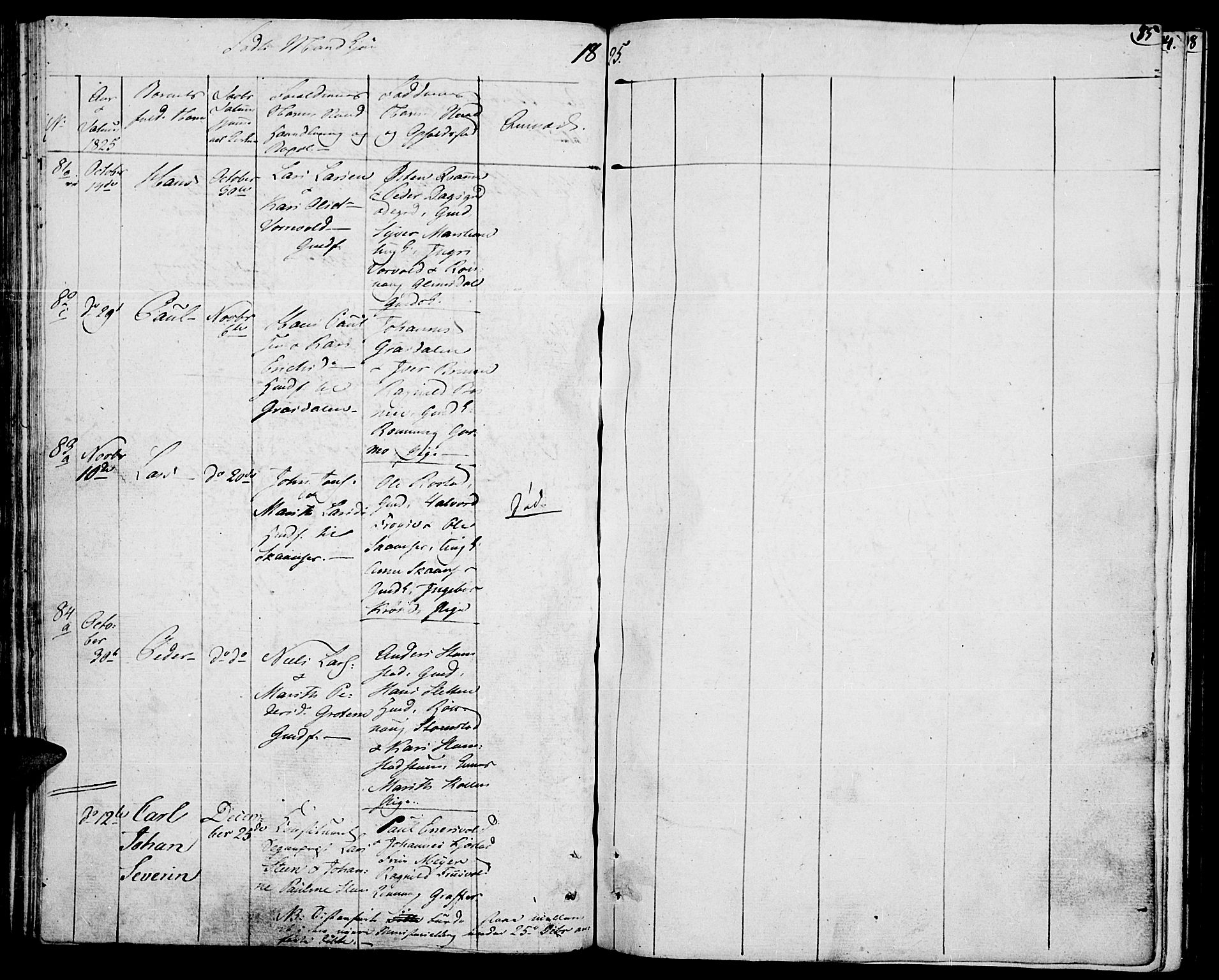 Lom prestekontor, SAH/PREST-070/K/L0003: Parish register (official) no. 3, 1801-1825, p. 85
