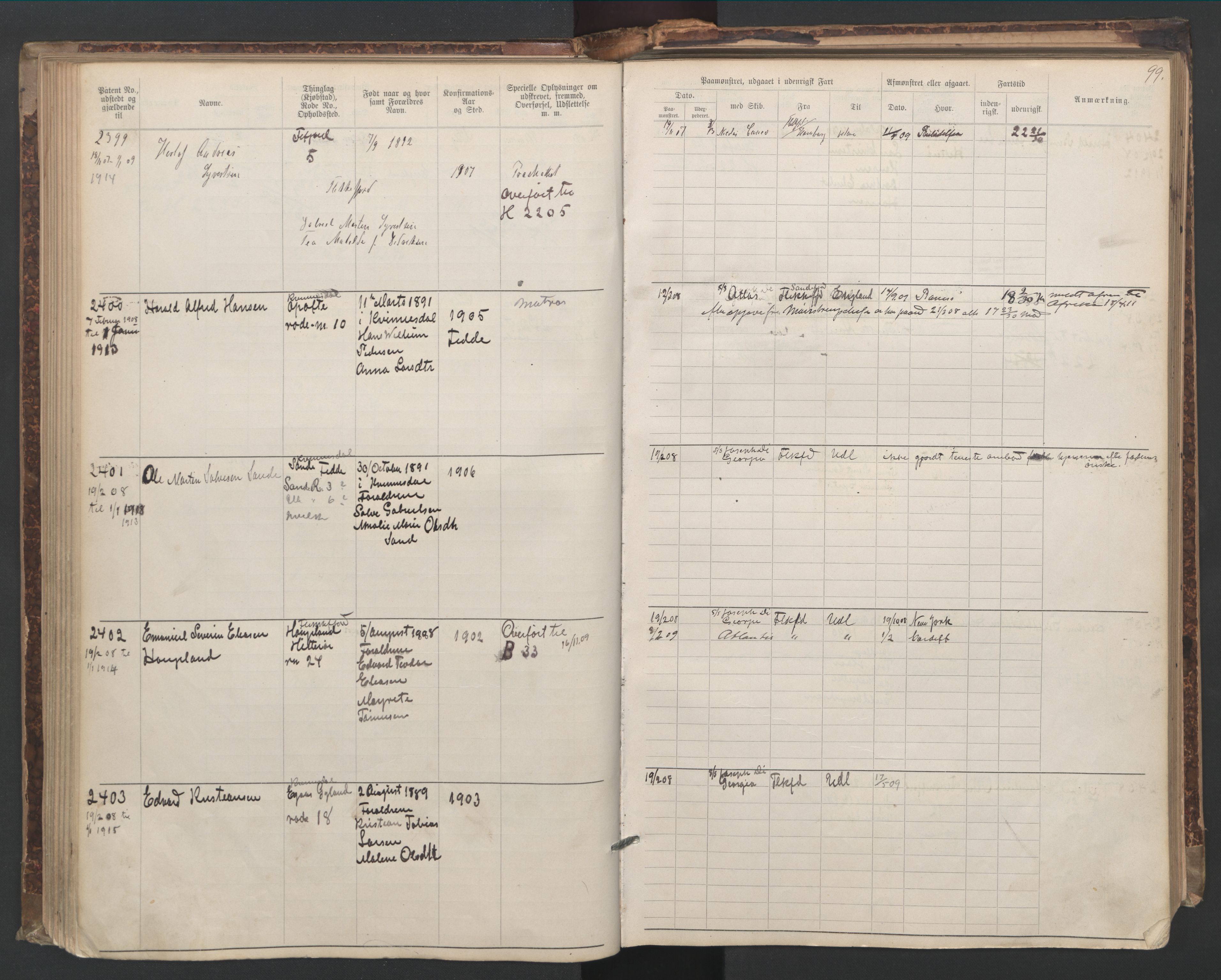 Flekkefjord mønstringskrets, SAK/2031-0018/F/Fa/L0006: Annotasjonsrulle nr 1916-2964 med register, Æ-3, 1891-1948, p. 129