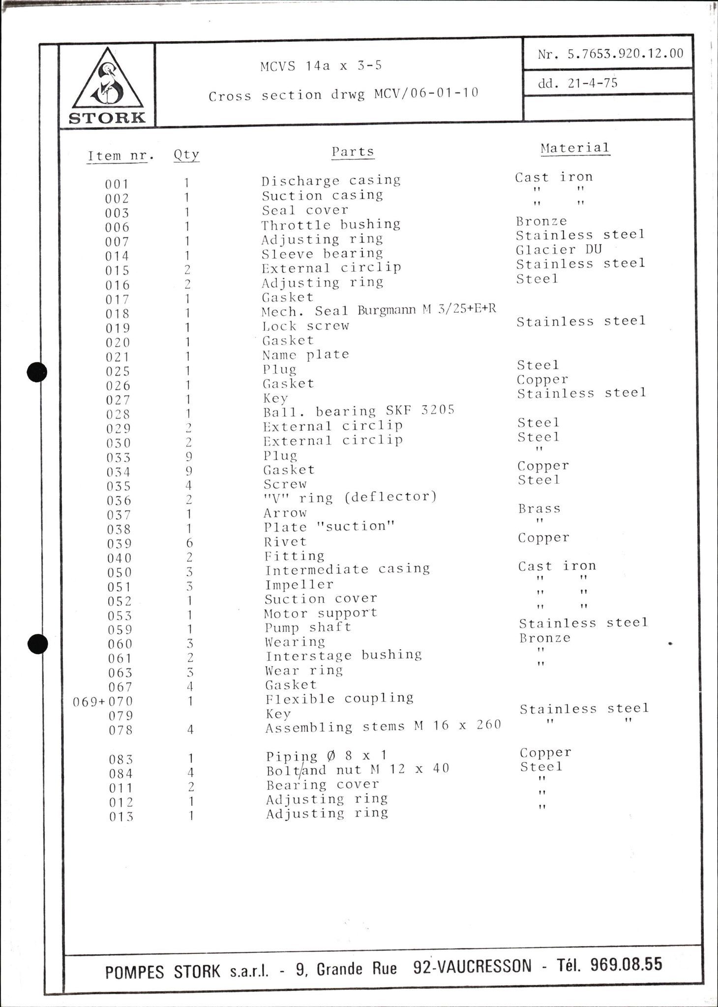 Pa 1503 - Stavanger Drilling AS, AV/SAST-A-101906/2/E/Eb/Ebb/L0001: Alexander L. Kielland plattform - Operation manual, 1976, p. 319