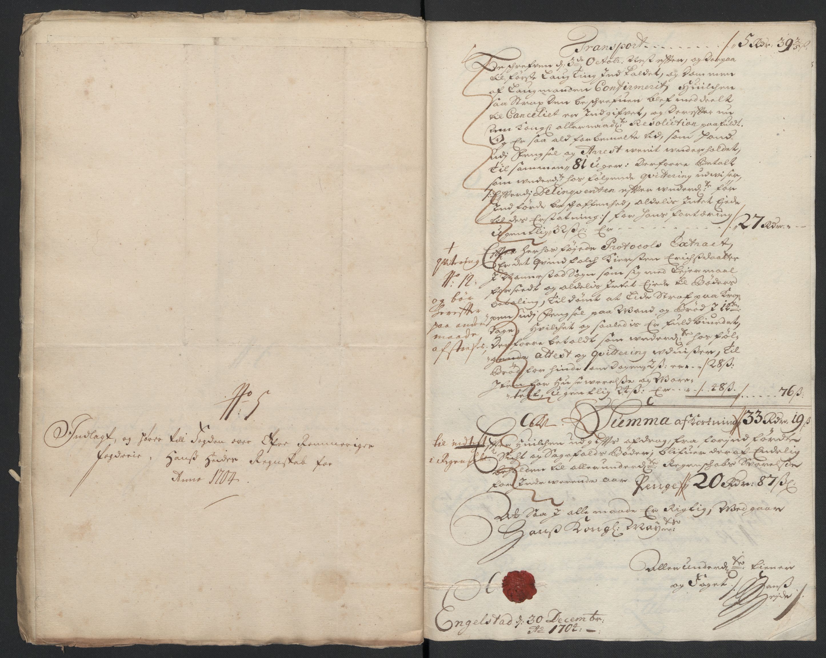 Rentekammeret inntil 1814, Reviderte regnskaper, Fogderegnskap, AV/RA-EA-4092/R12/L0717: Fogderegnskap Øvre Romerike, 1704-1705, p. 80