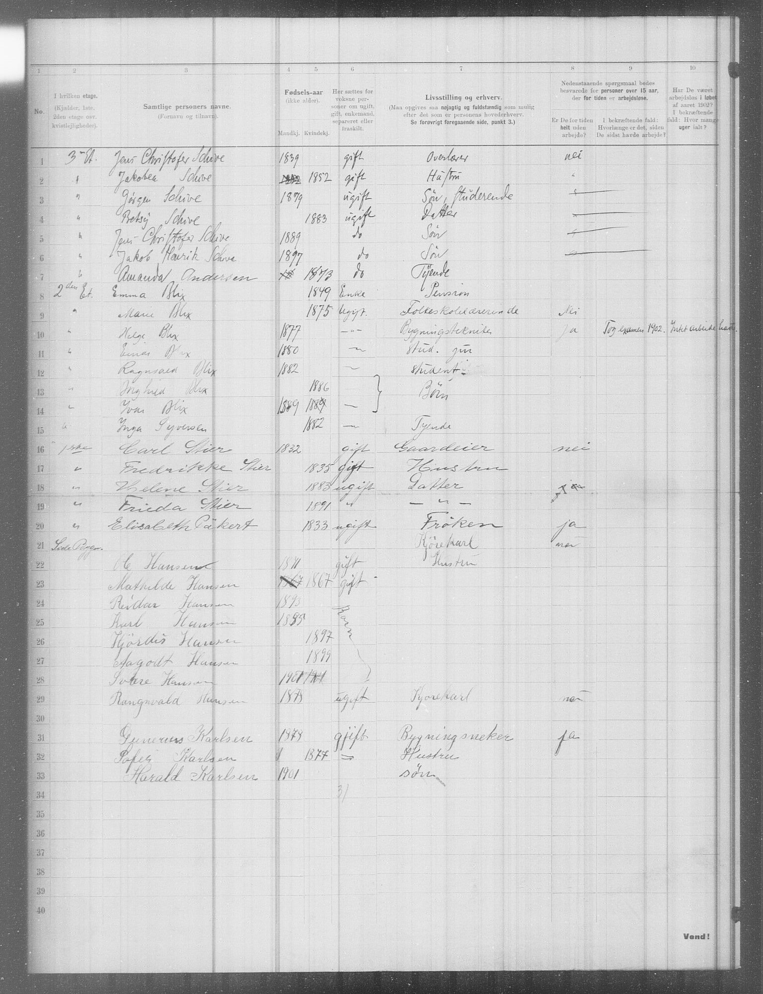 OBA, Municipal Census 1902 for Kristiania, 1902, p. 7726