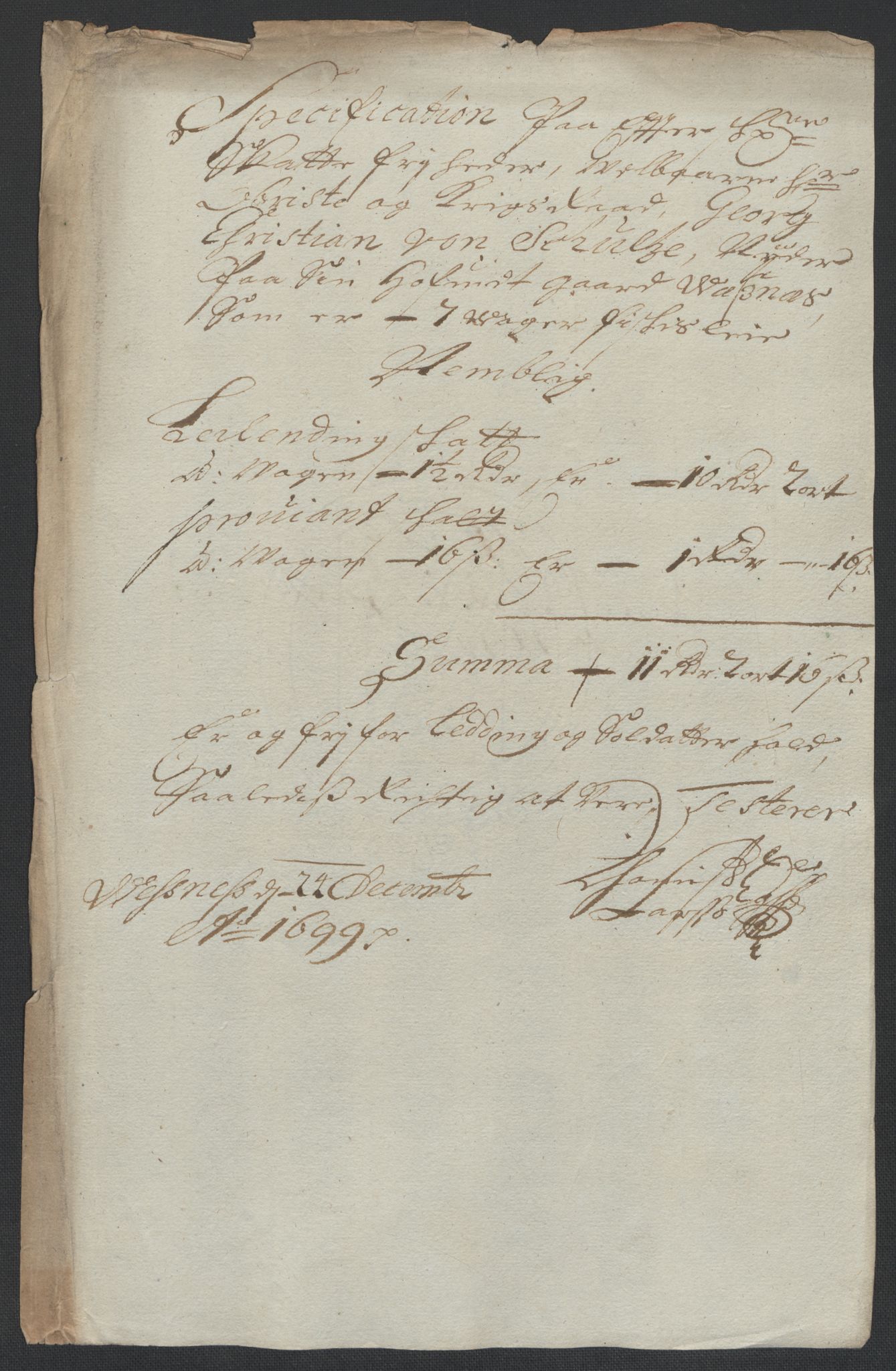 Rentekammeret inntil 1814, Reviderte regnskaper, Fogderegnskap, AV/RA-EA-4092/R55/L3654: Fogderegnskap Romsdal, 1699-1700, p. 131