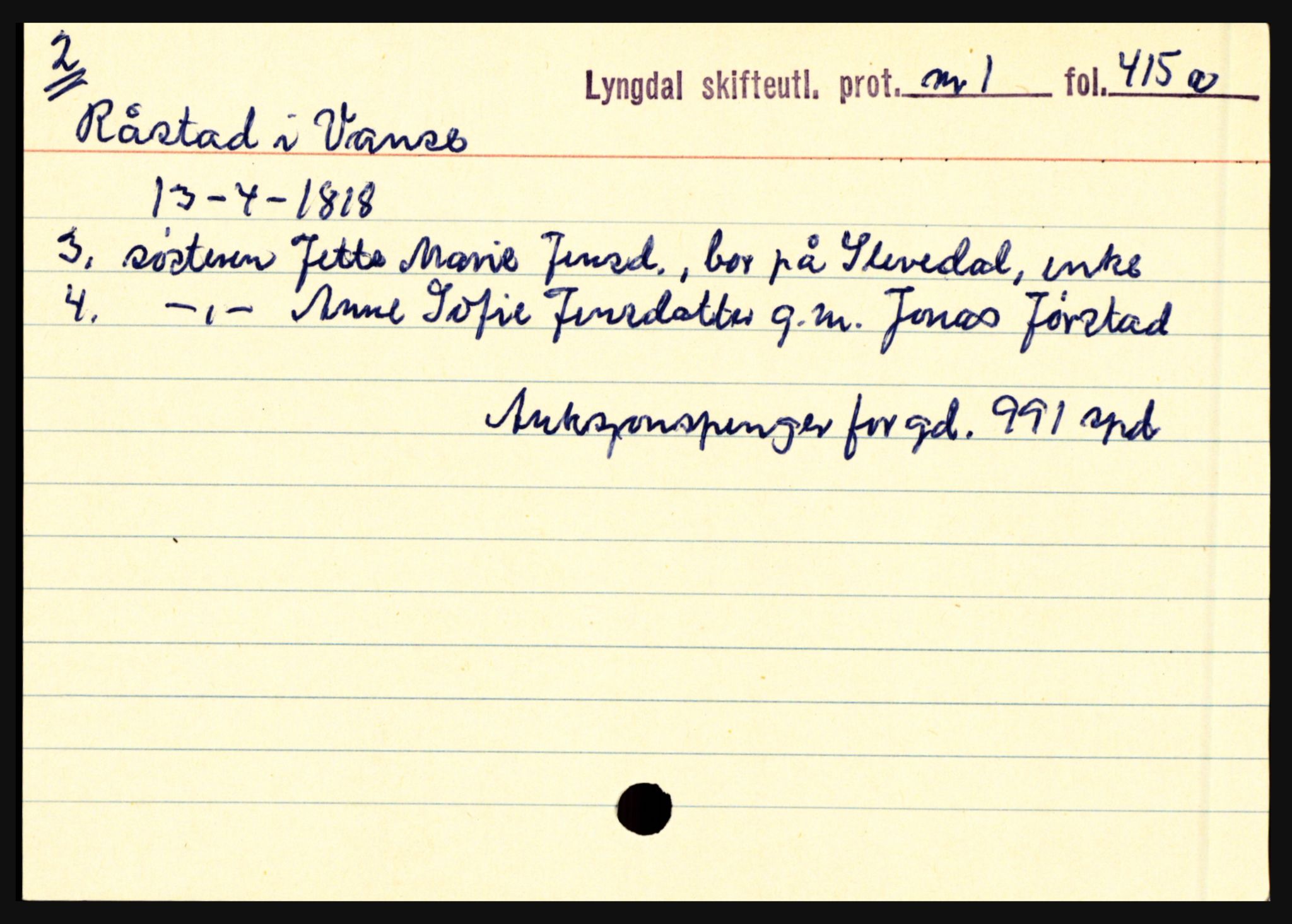 Lyngdal sorenskriveri, SAK/1221-0004/H, p. 9399