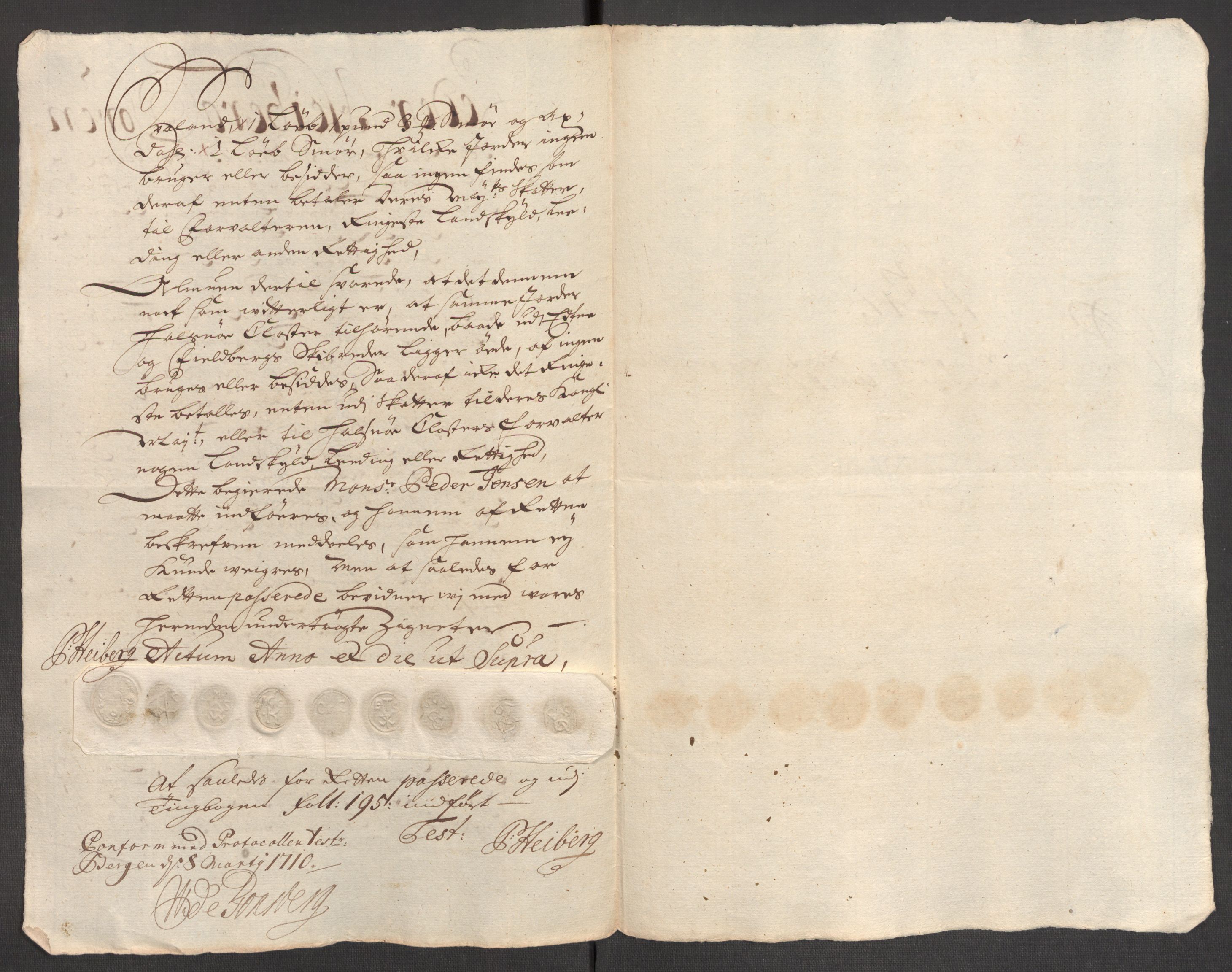 Rentekammeret inntil 1814, Reviderte regnskaper, Fogderegnskap, AV/RA-EA-4092/R48/L2986: Fogderegnskap Sunnhordland og Hardanger, 1709-1710, p. 249