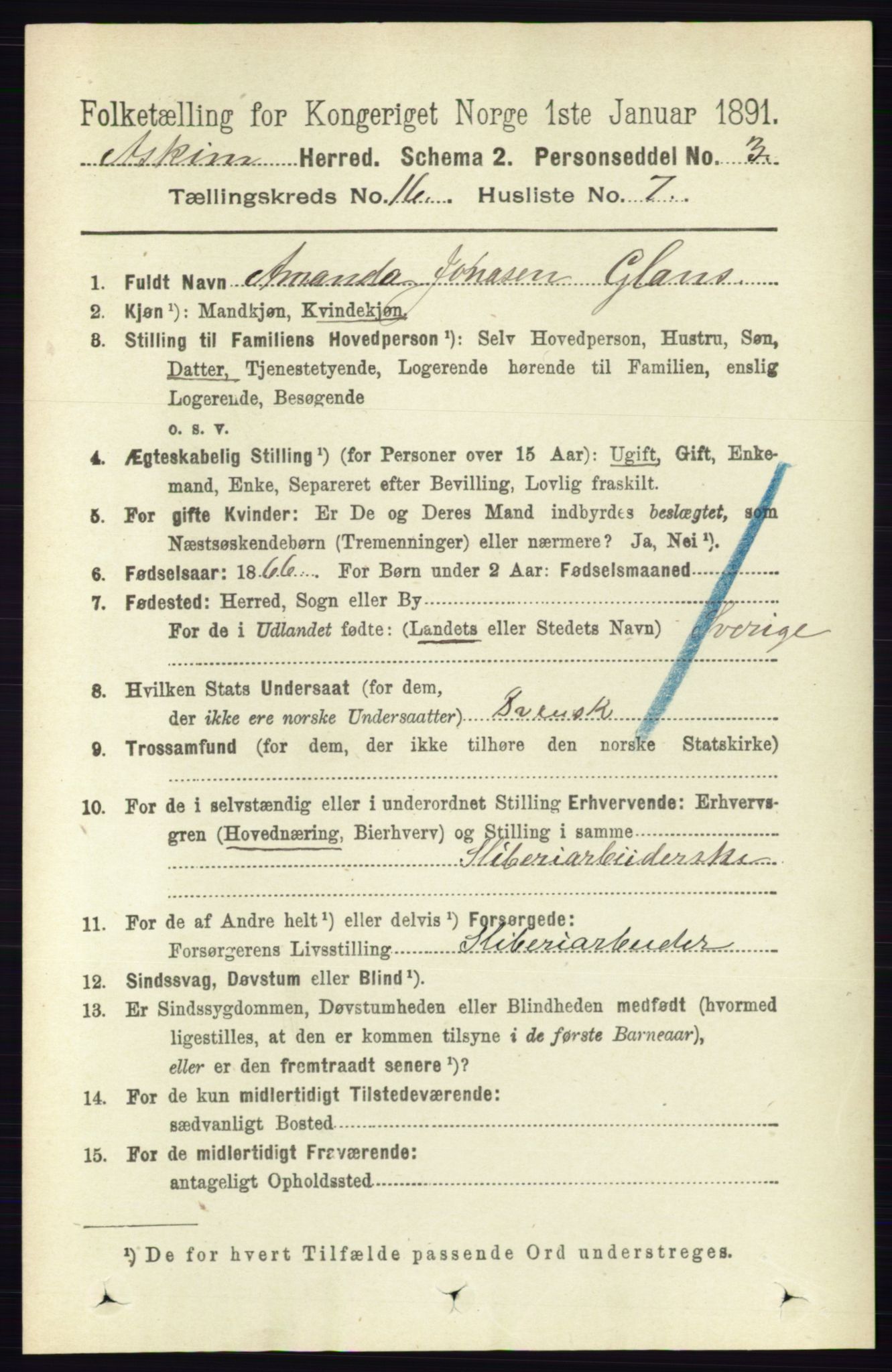 RA, 1891 census for 0124 Askim, 1891, p. 2671