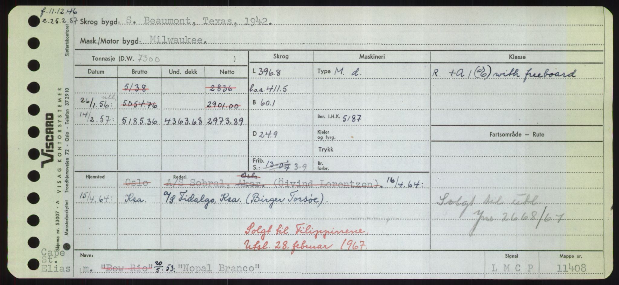 Sjøfartsdirektoratet med forløpere, Skipsmålingen, RA/S-1627/H/Hd/L0026: Fartøy, N-Norhol, p. 273