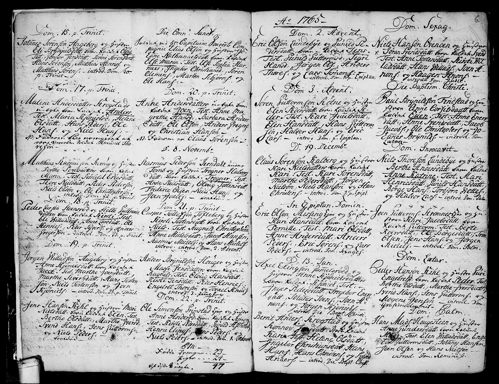 Råde prestekontor kirkebøker, AV/SAO-A-2009/F/Fa/L0002: Parish register (official) no. 2, 1762-1806, p. 6