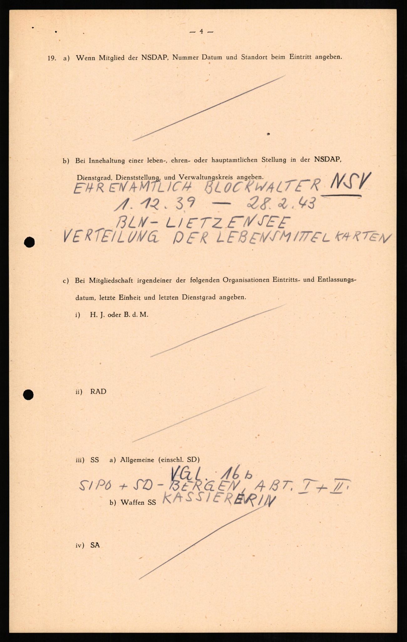 Forsvaret, Forsvarets overkommando II, AV/RA-RAFA-3915/D/Db/L0012: CI Questionaires. Tyske okkupasjonsstyrker i Norge. Tyskere., 1945-1946, p. 215