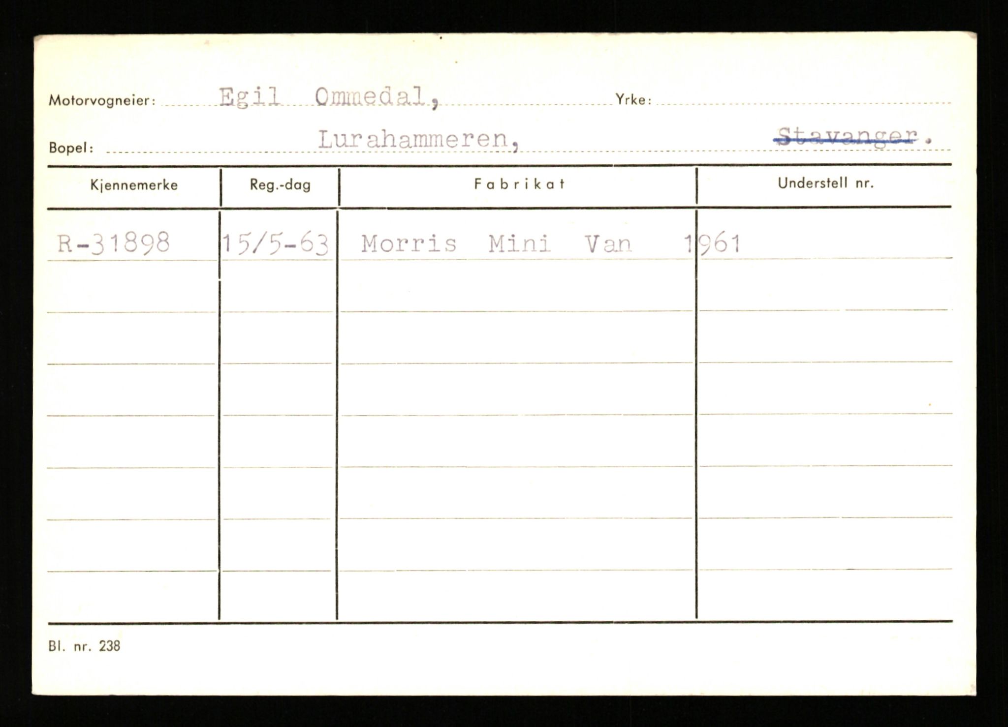 Stavanger trafikkstasjon, SAST/A-101942/0/G/L0005: Registreringsnummer: 23000 - 34245, 1930-1971, p. 2720