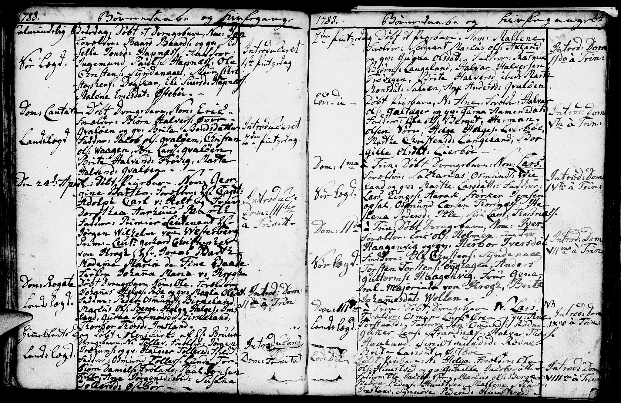 Vikedal sokneprestkontor, SAST/A-101840/01/IV: Parish register (official) no. A 2, 1779-1817, p. 84