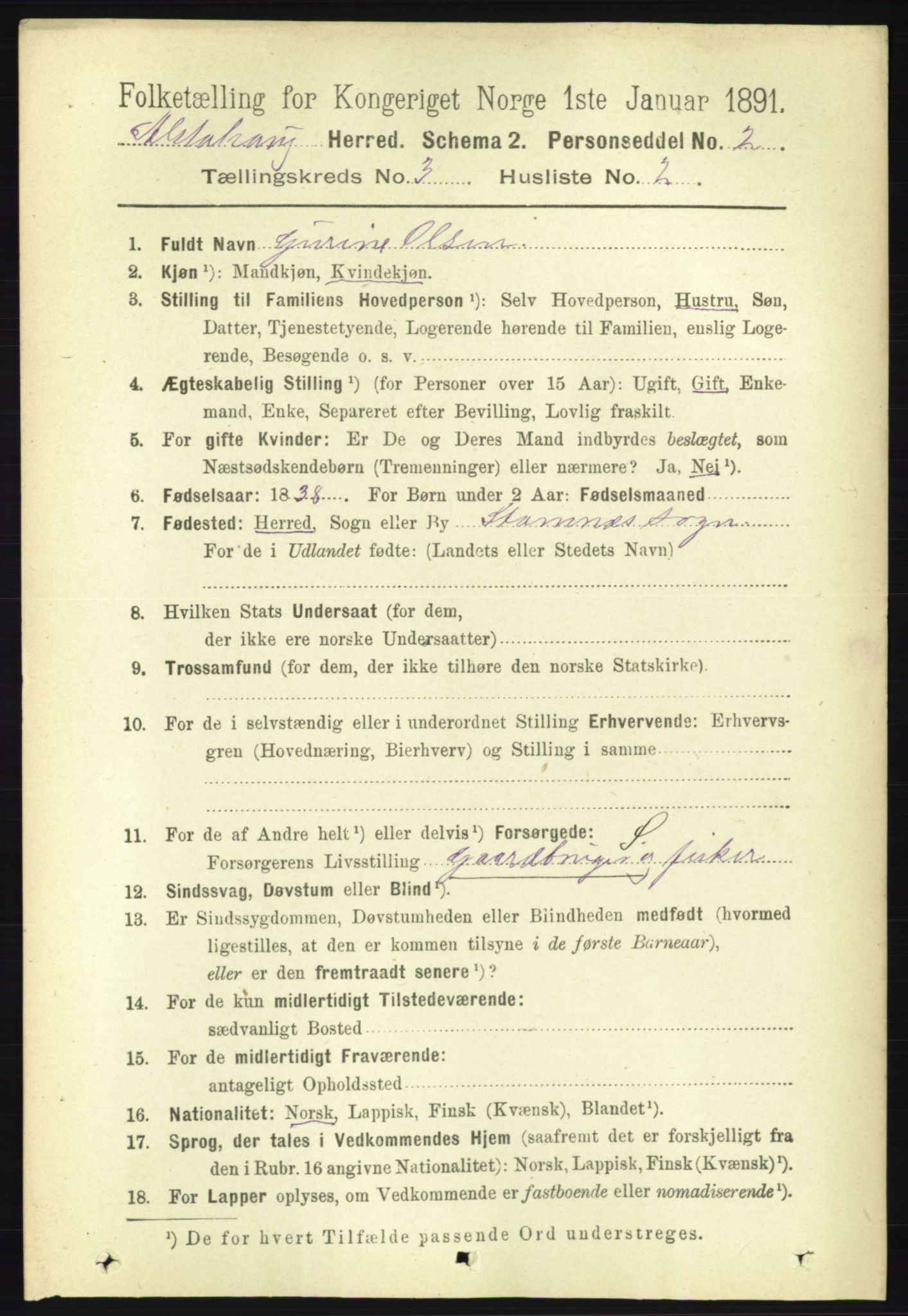 RA, 1891 census for 1820 Alstahaug, 1891, p. 1102