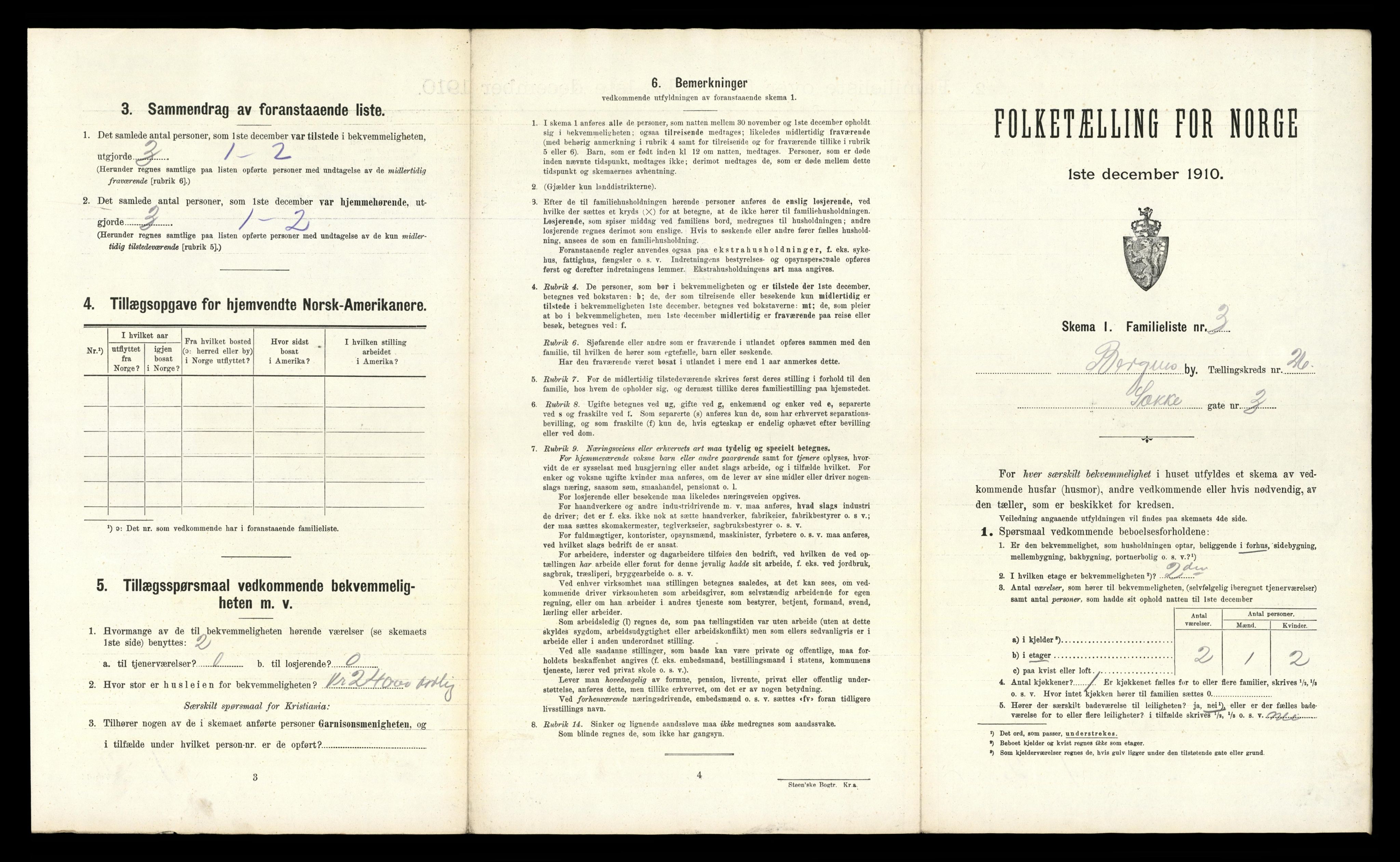 RA, 1910 census for Bergen, 1910, p. 8383