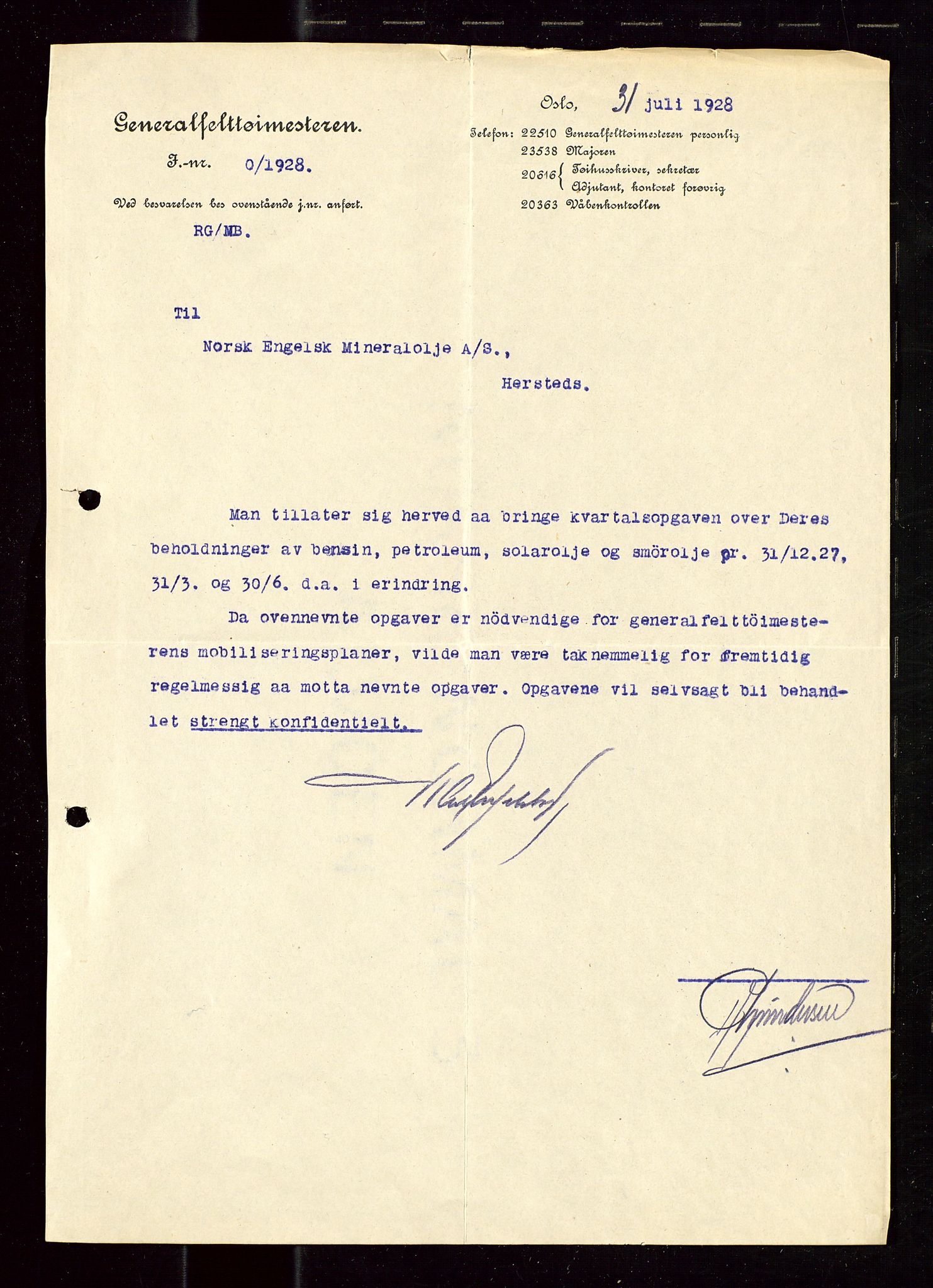 Pa 1521 - A/S Norske Shell, AV/SAST-A-101915/E/Ea/Eaa/L0015: Sjefskorrespondanse, 1928-1929, p. 3