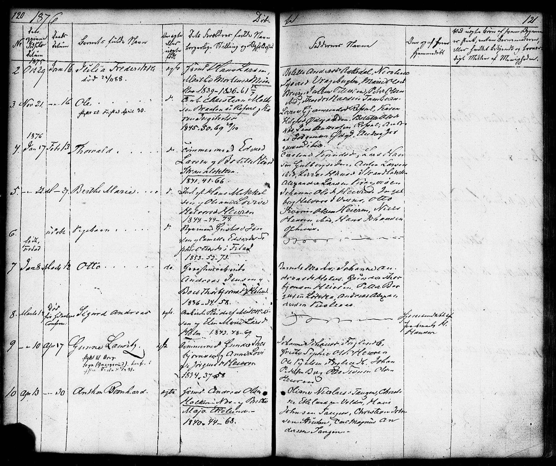 Borge prestekontor Kirkebøker, AV/SAO-A-10903/F/Fb/L0002: Parish register (official) no. II 2, 1853-1877, p. 120-121