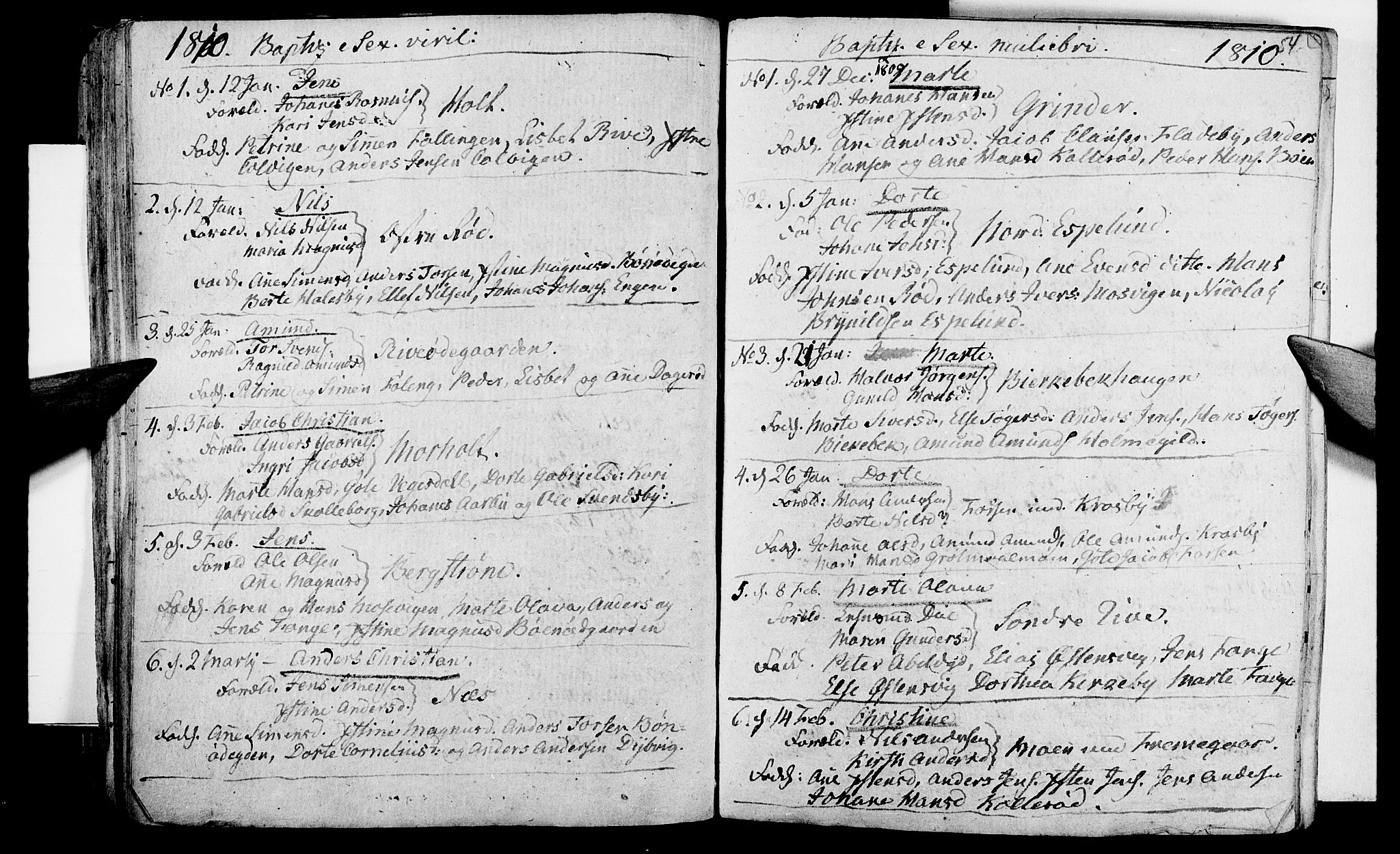 Aremark prestekontor Kirkebøker, SAO/A-10899/F/Fa/L0004: Parish register (official) no. I 4, 1796-1814, p. 54